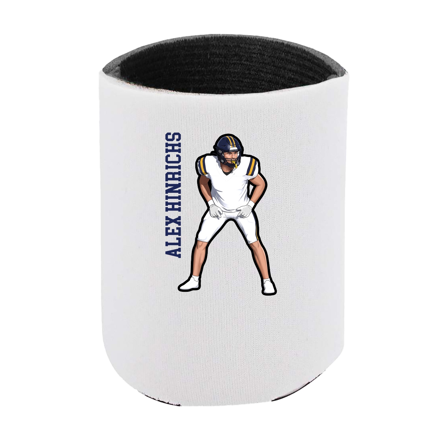 Can Holder — Name Vertical in White