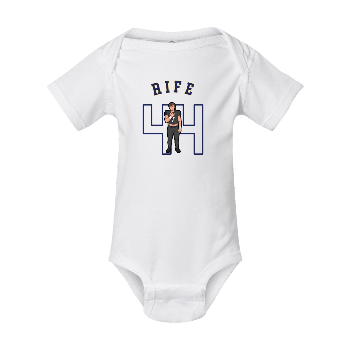 Baby Onesie — Shirsey Arch in White