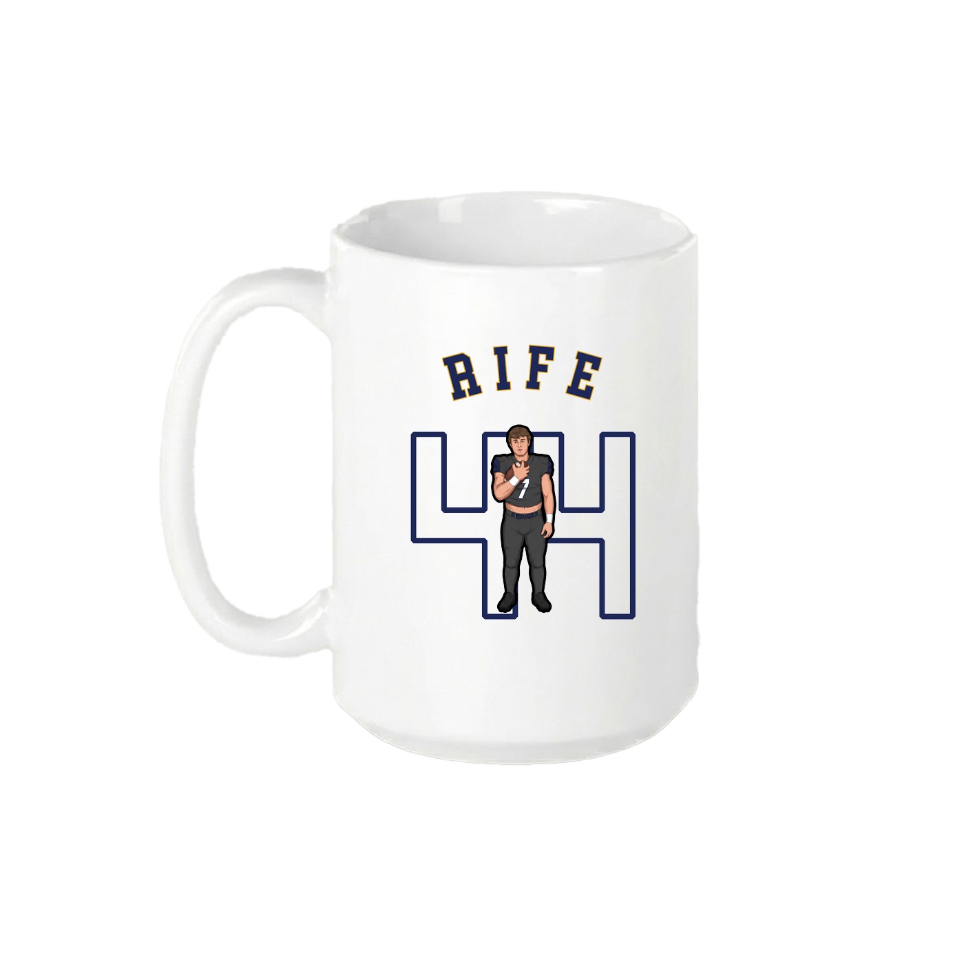 15oz Coffee Mug — Shirsey Arch in White