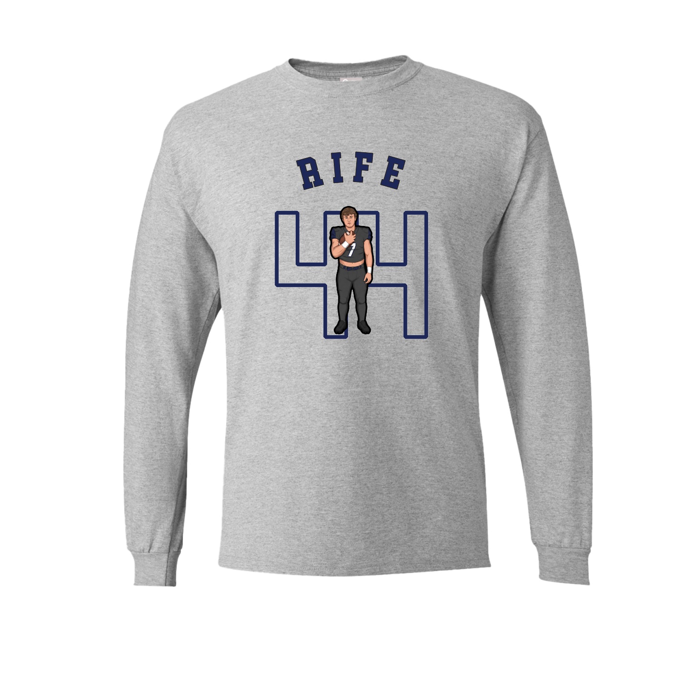 Long Sleeve Tee — Shirsey Arch in Grey
