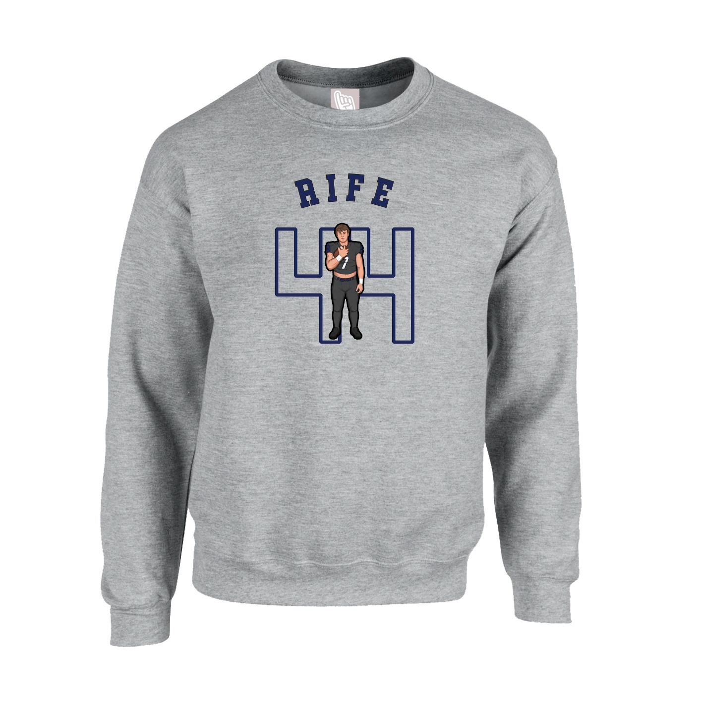 Fleece Crew — Shirsey Arch in Grey