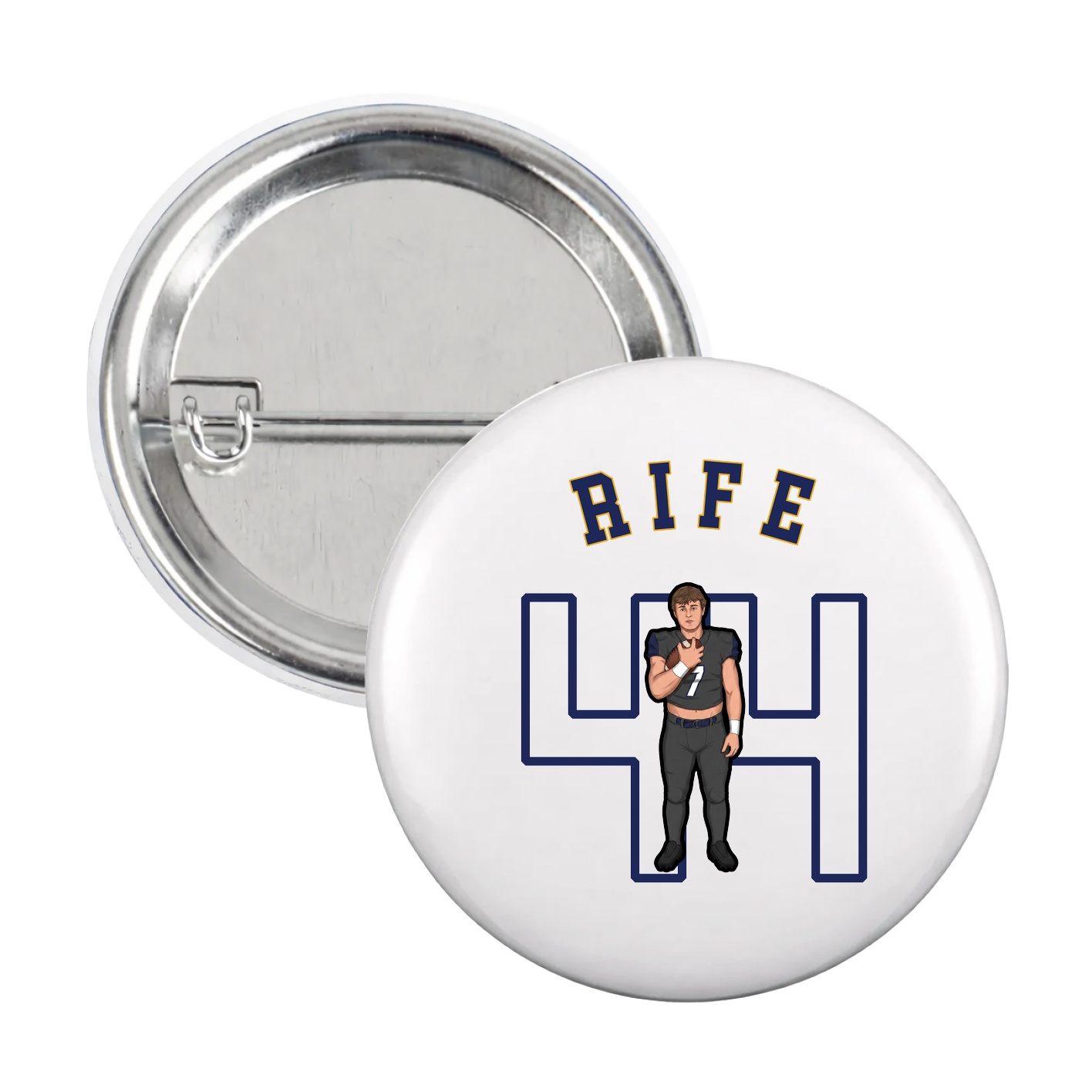 Game Day Button — Shirsey Arch in White