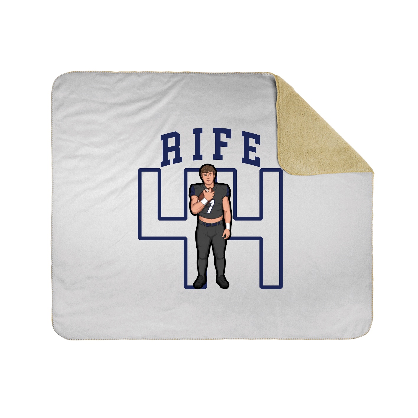 50x60 Sherpa Lined Throw Blanket