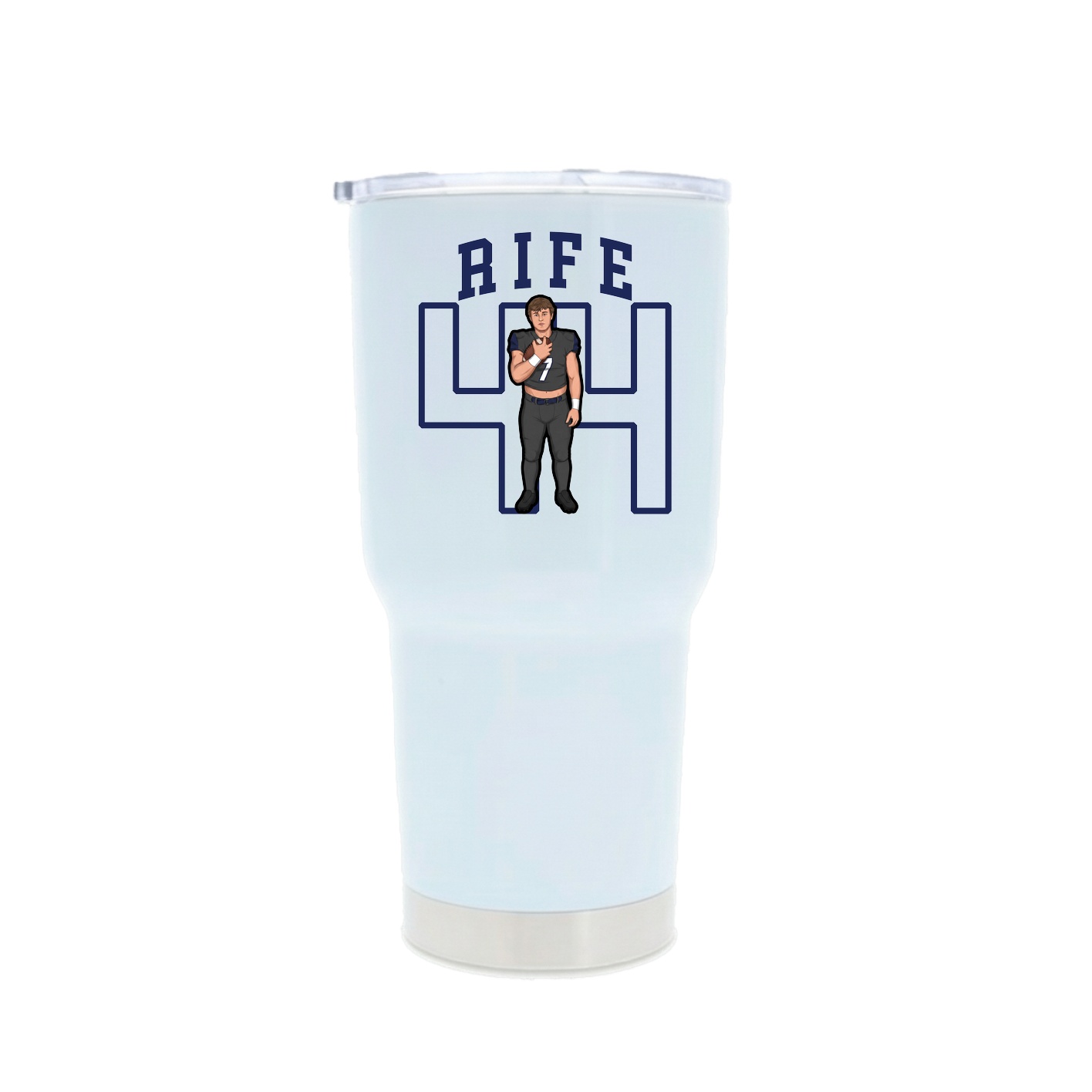 30oz Stainless Steel Tumbler — Shirsey in White