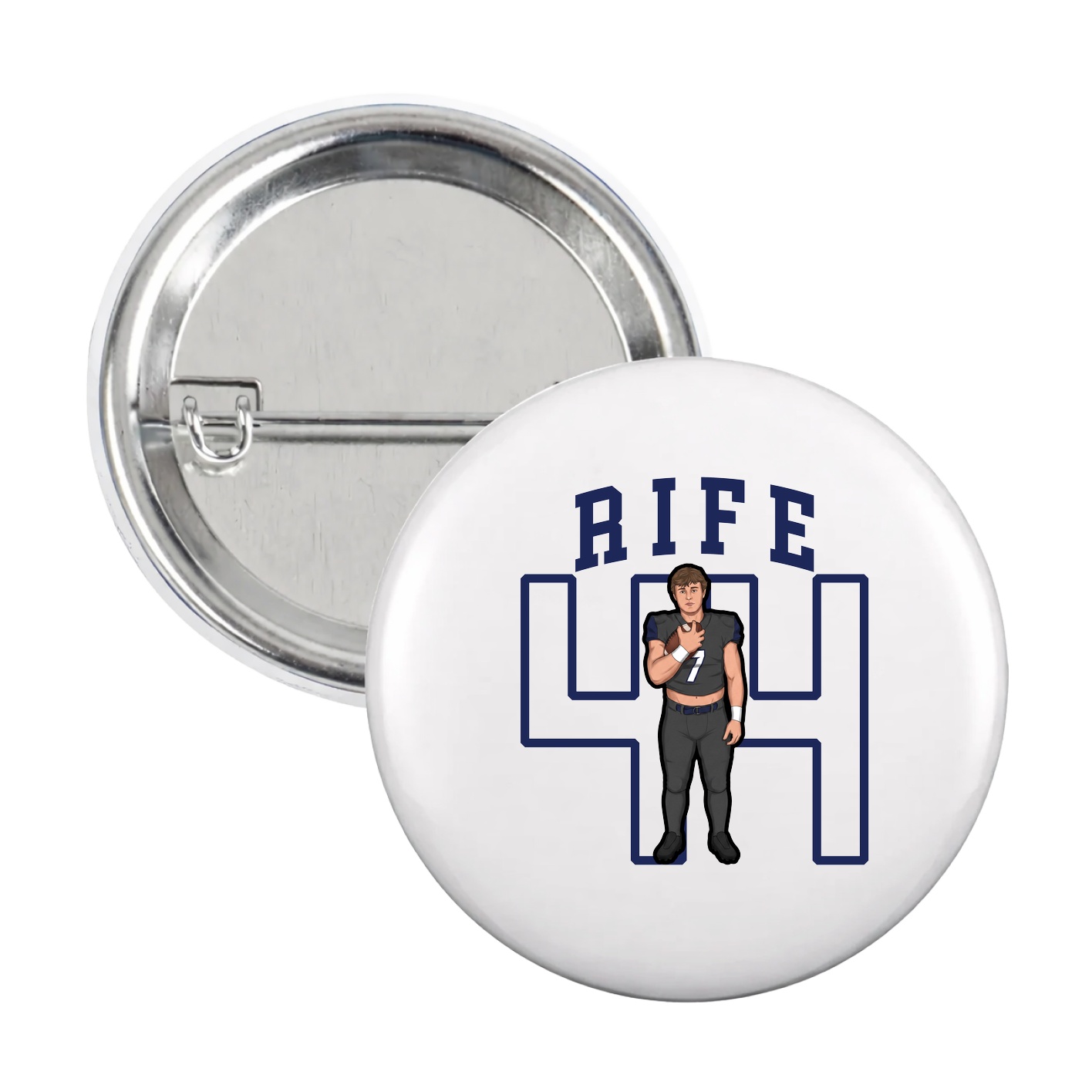 Game Day Button — Shirsey in White