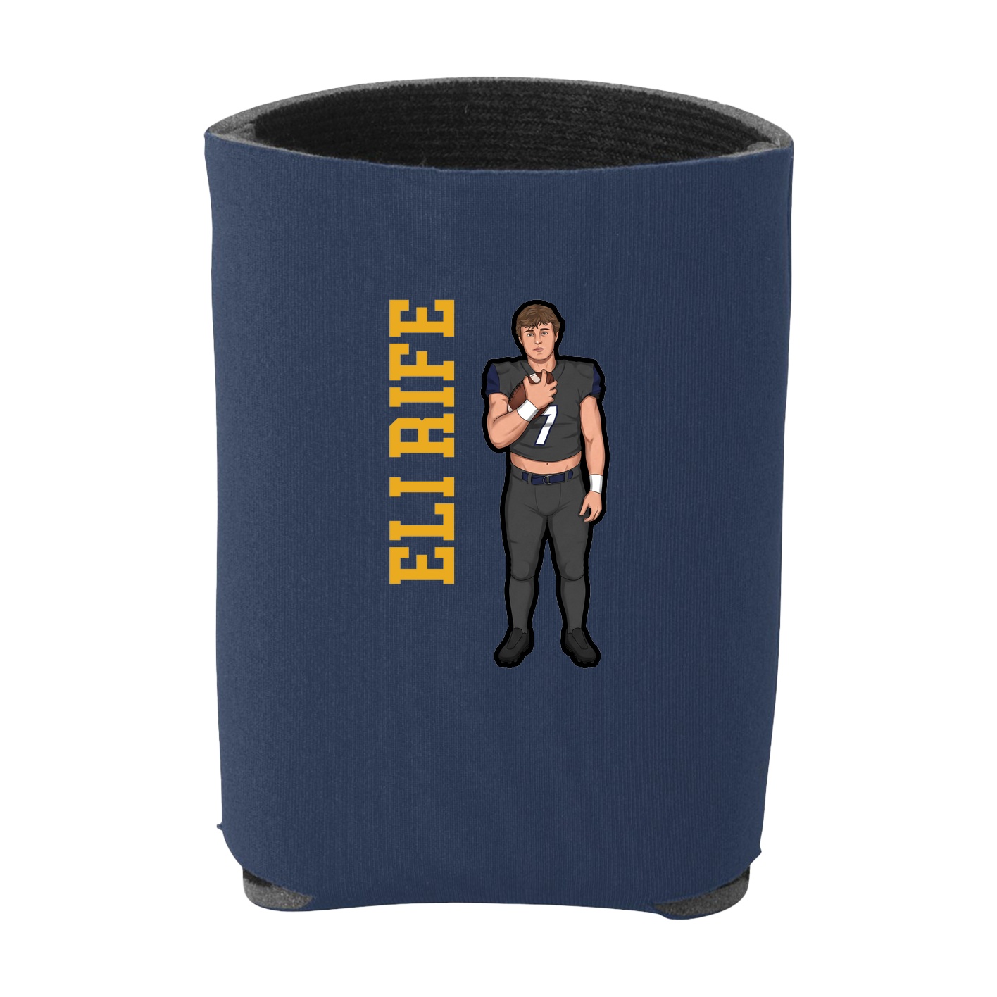 Can Holder — Name Vertical in Navy