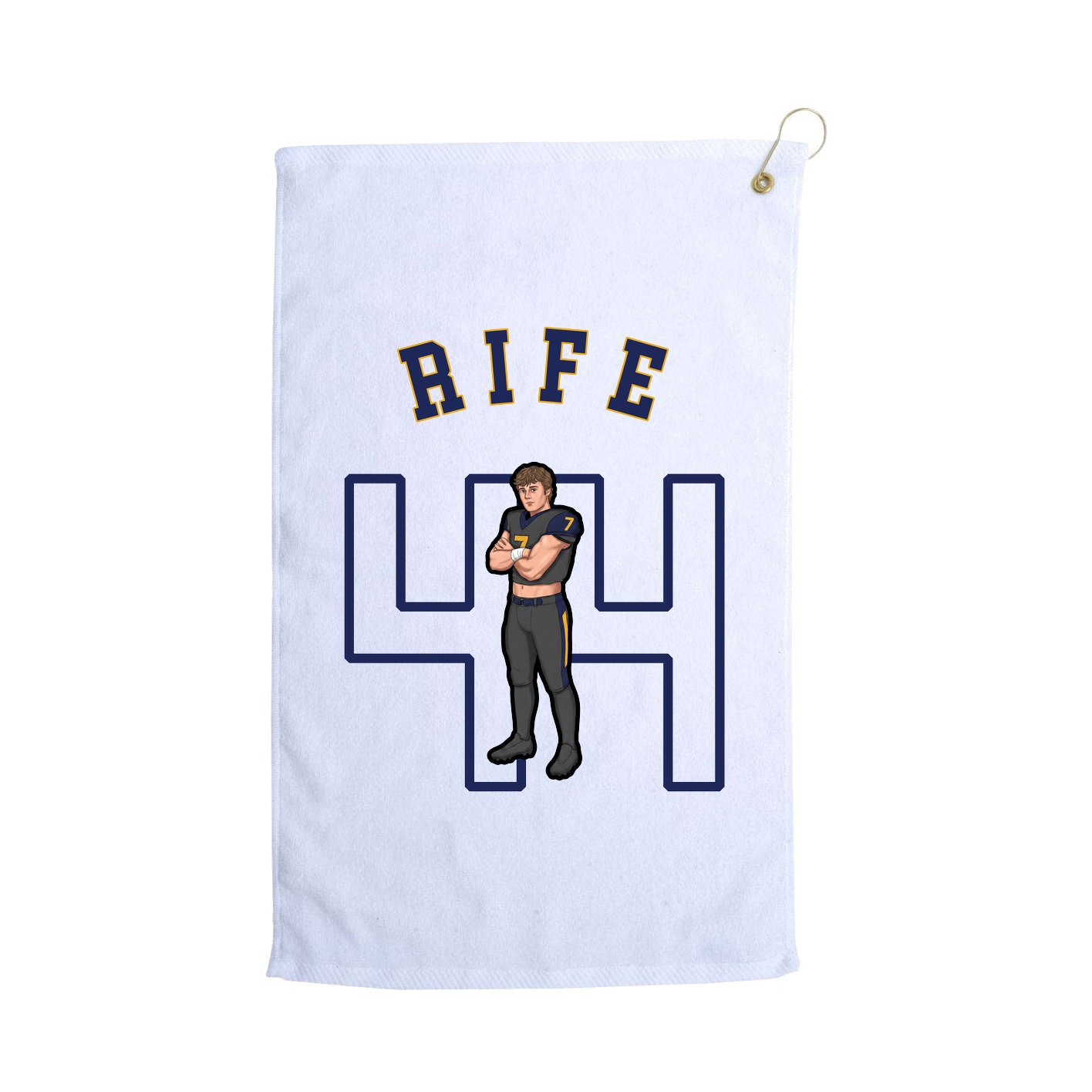 Golf Towel — Shirsey Arch in White