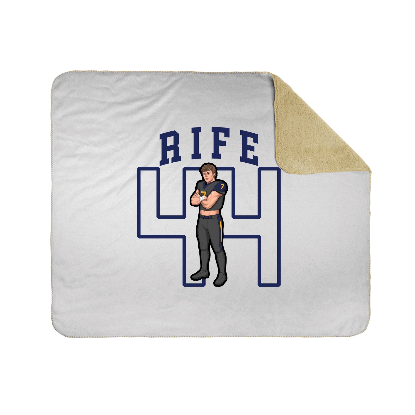 Throw Blanket — Shirsey in White
