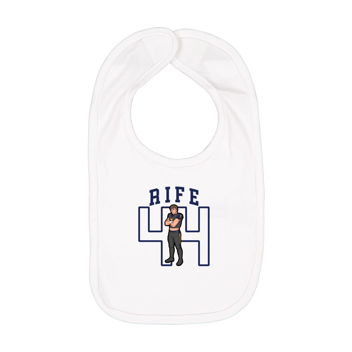 Infant Bib — Shirsey in White