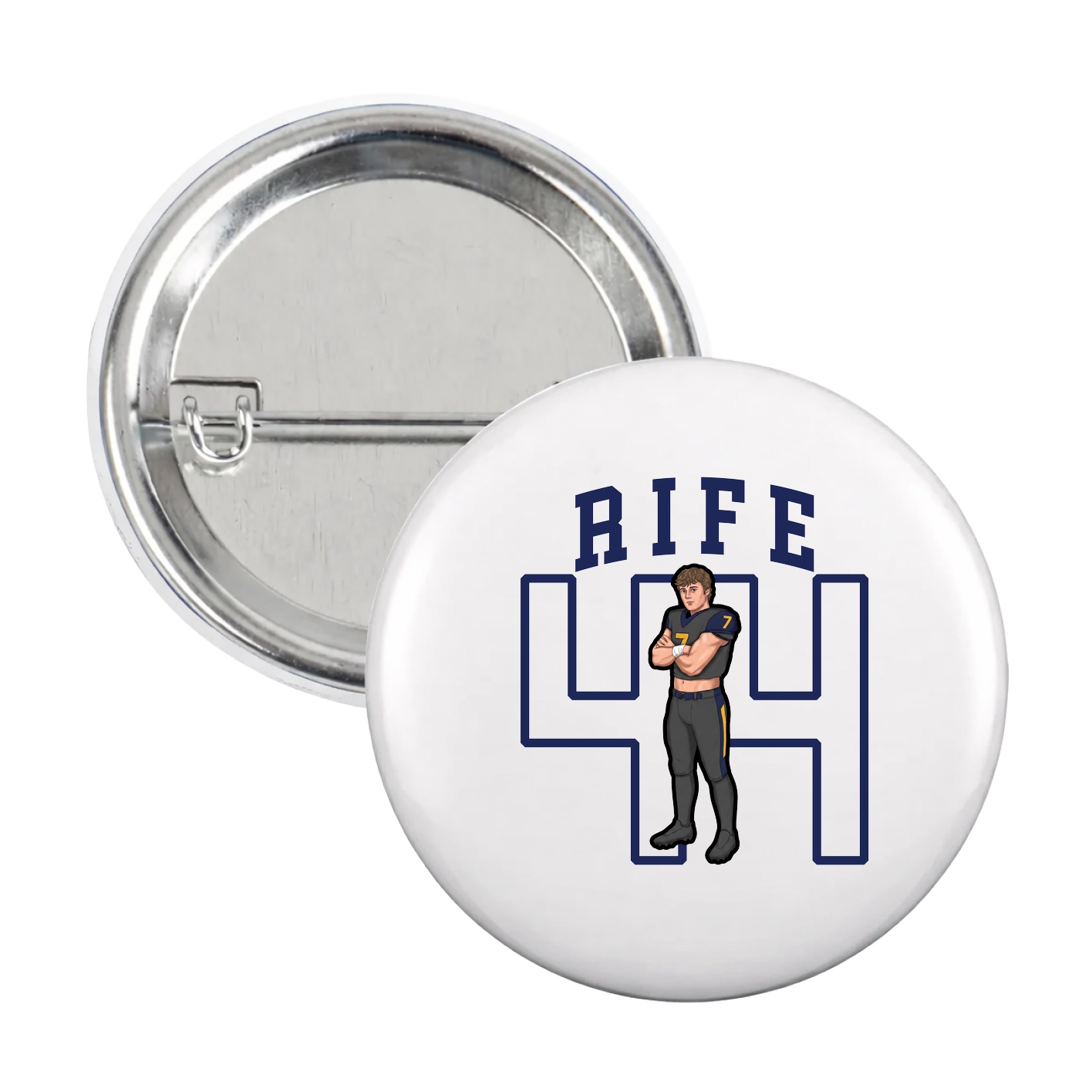 Game Day Button — Shirsey in White