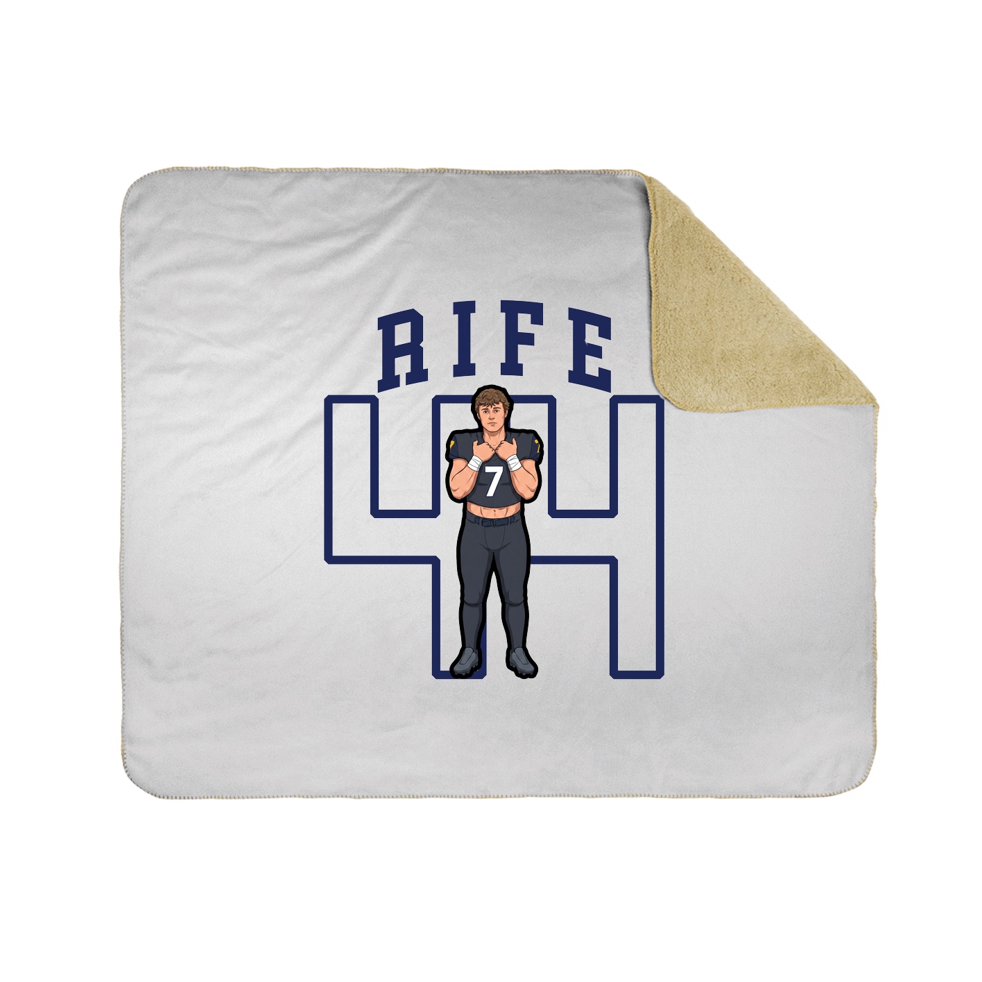 Throw Blanket — Shirsey in White