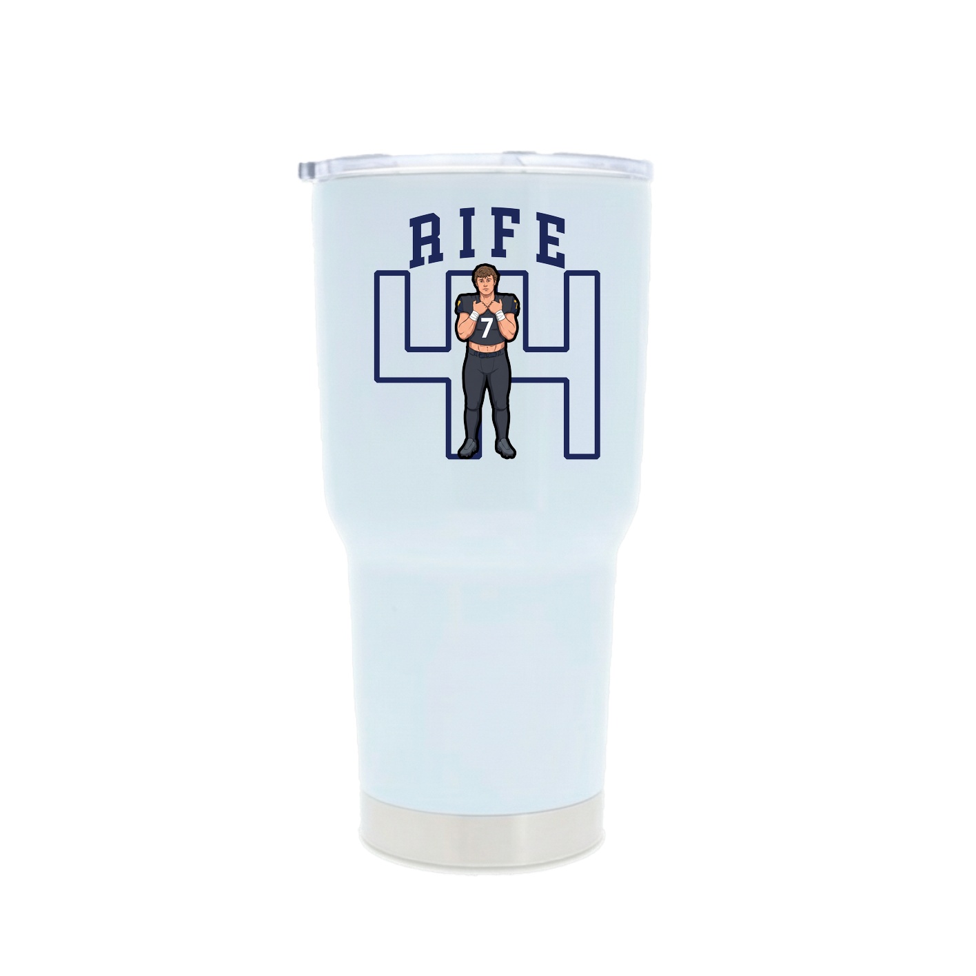 30oz Stainless Steel Tumbler — Shirsey in White