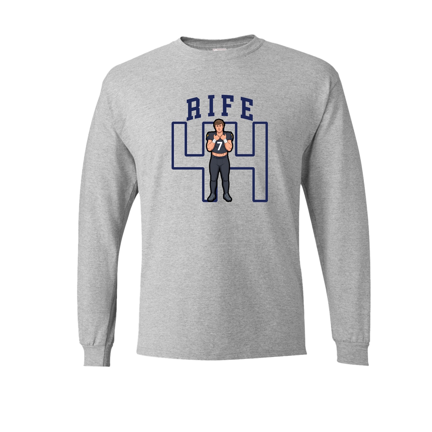 Long Sleeve Tee — Shirsey in Grey