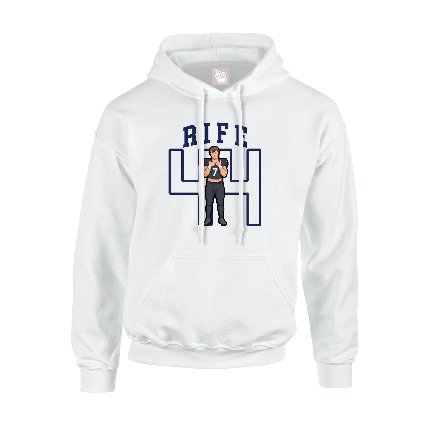 Hoodie — Shirsey in White