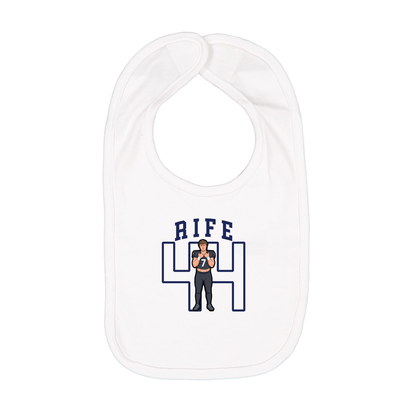 Infant Bib — Shirsey in White