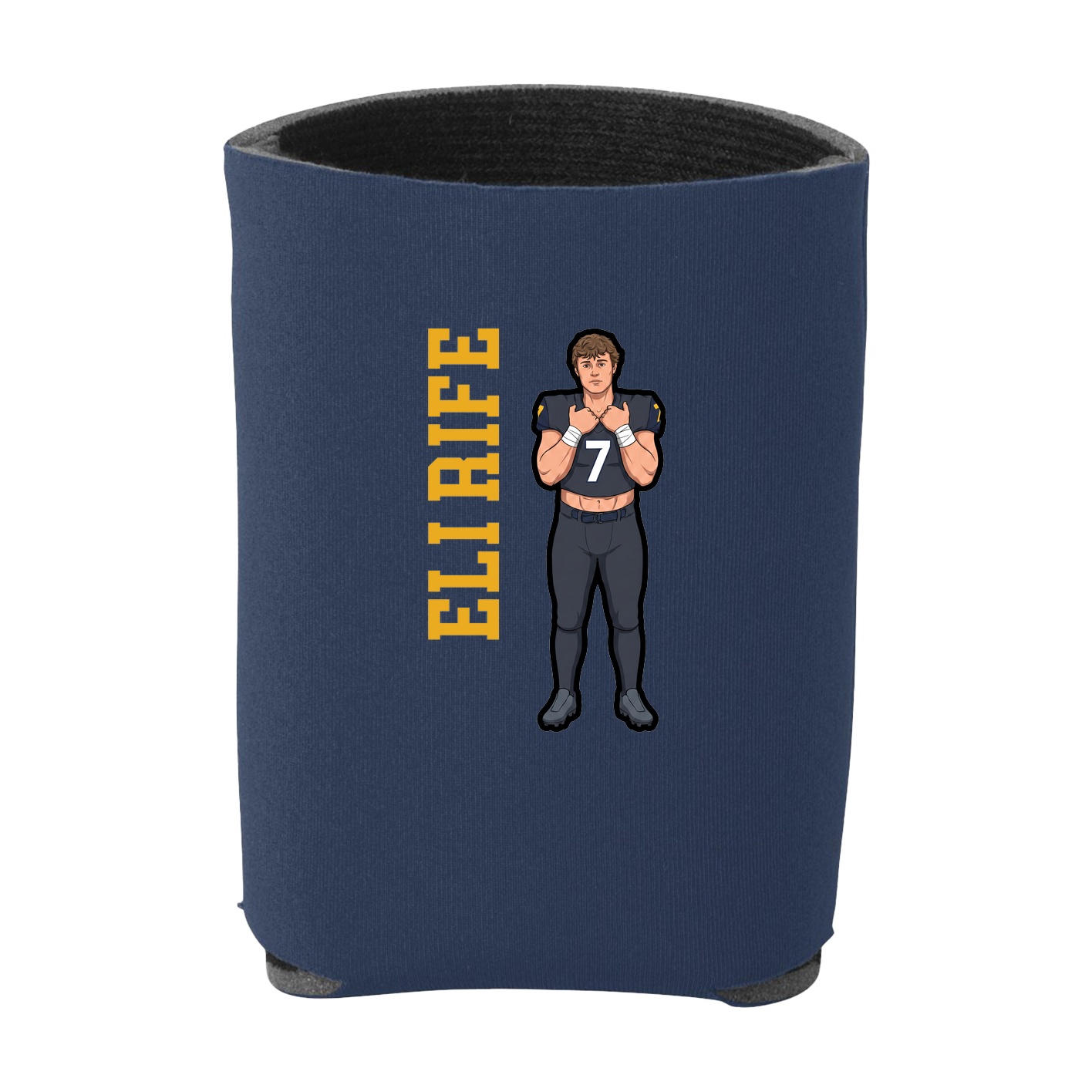 Can Holder — Name Vertical in Navy