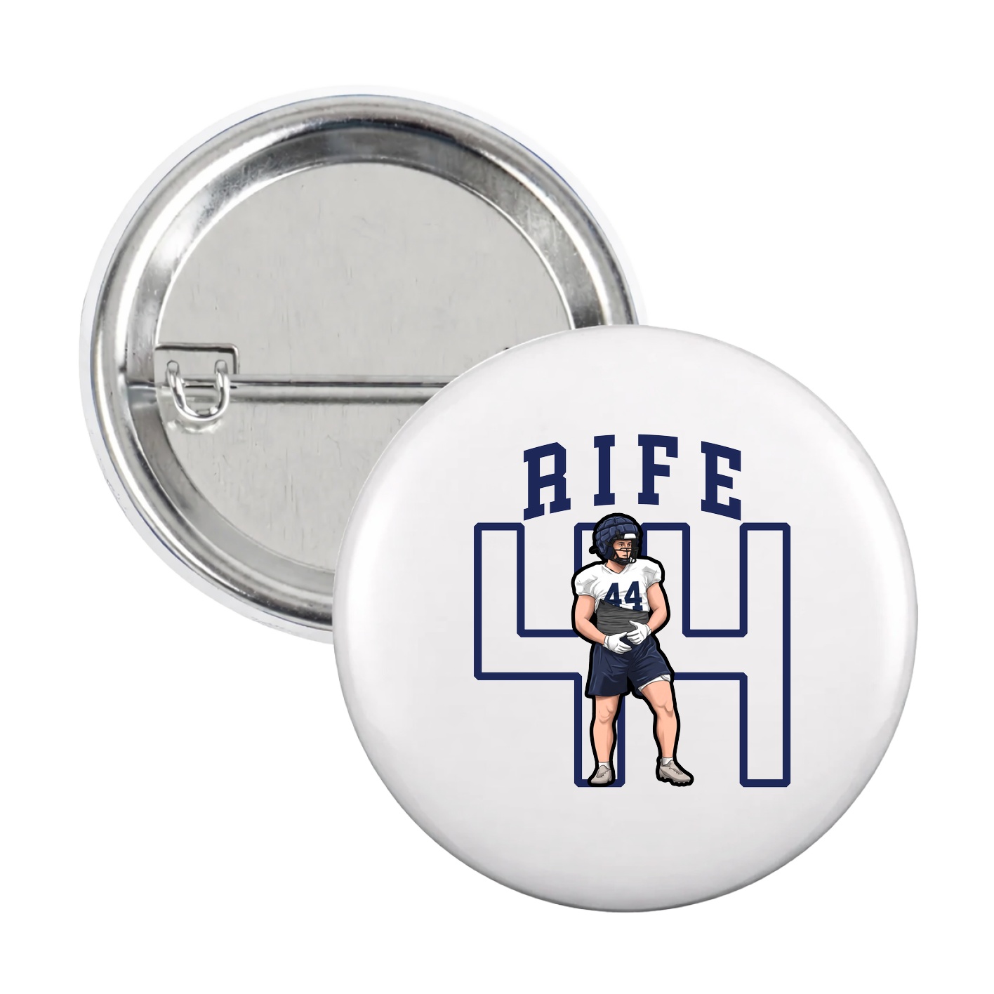 Game Day Button — Shirsey in White