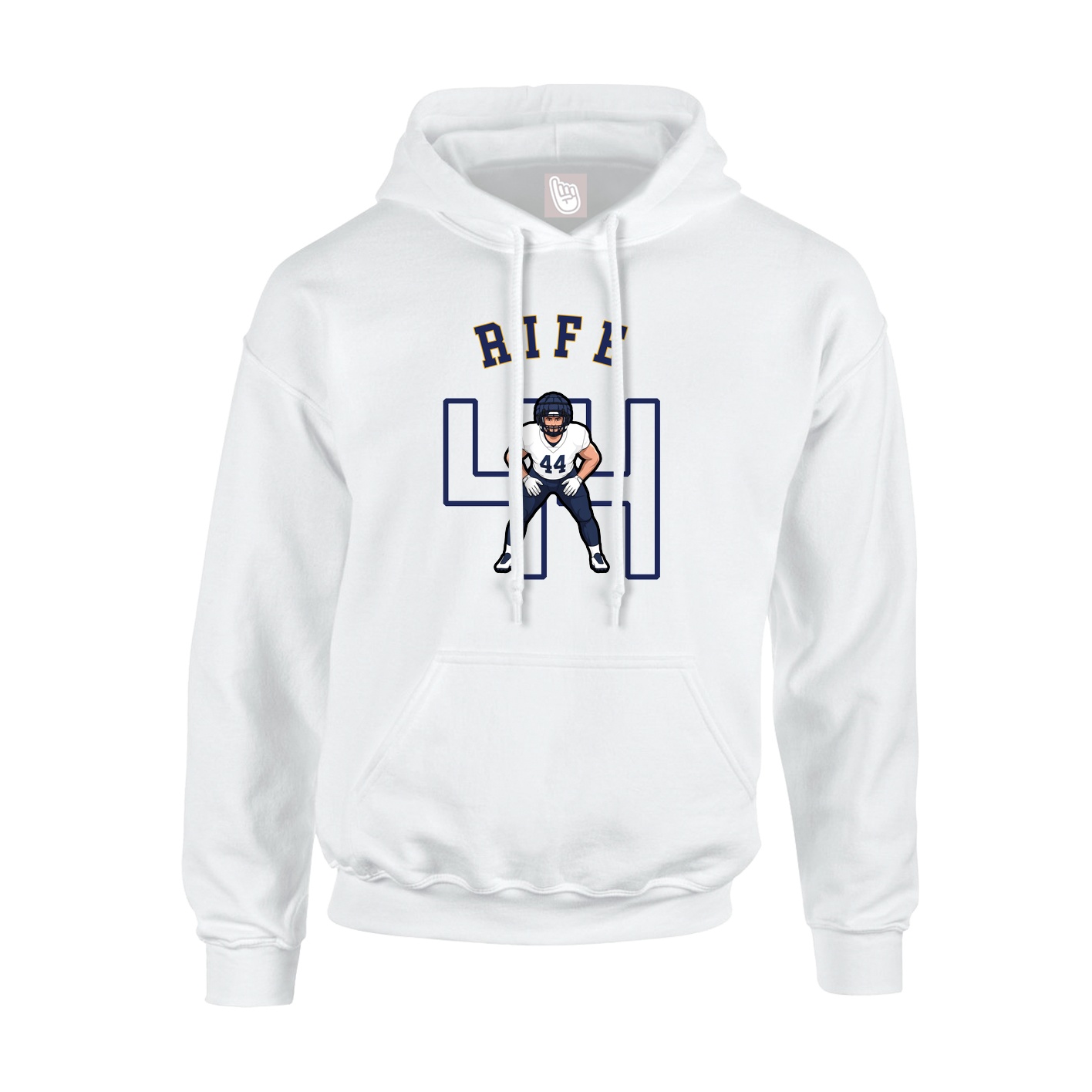 Youth Hoodie — Shirsey Arch in White