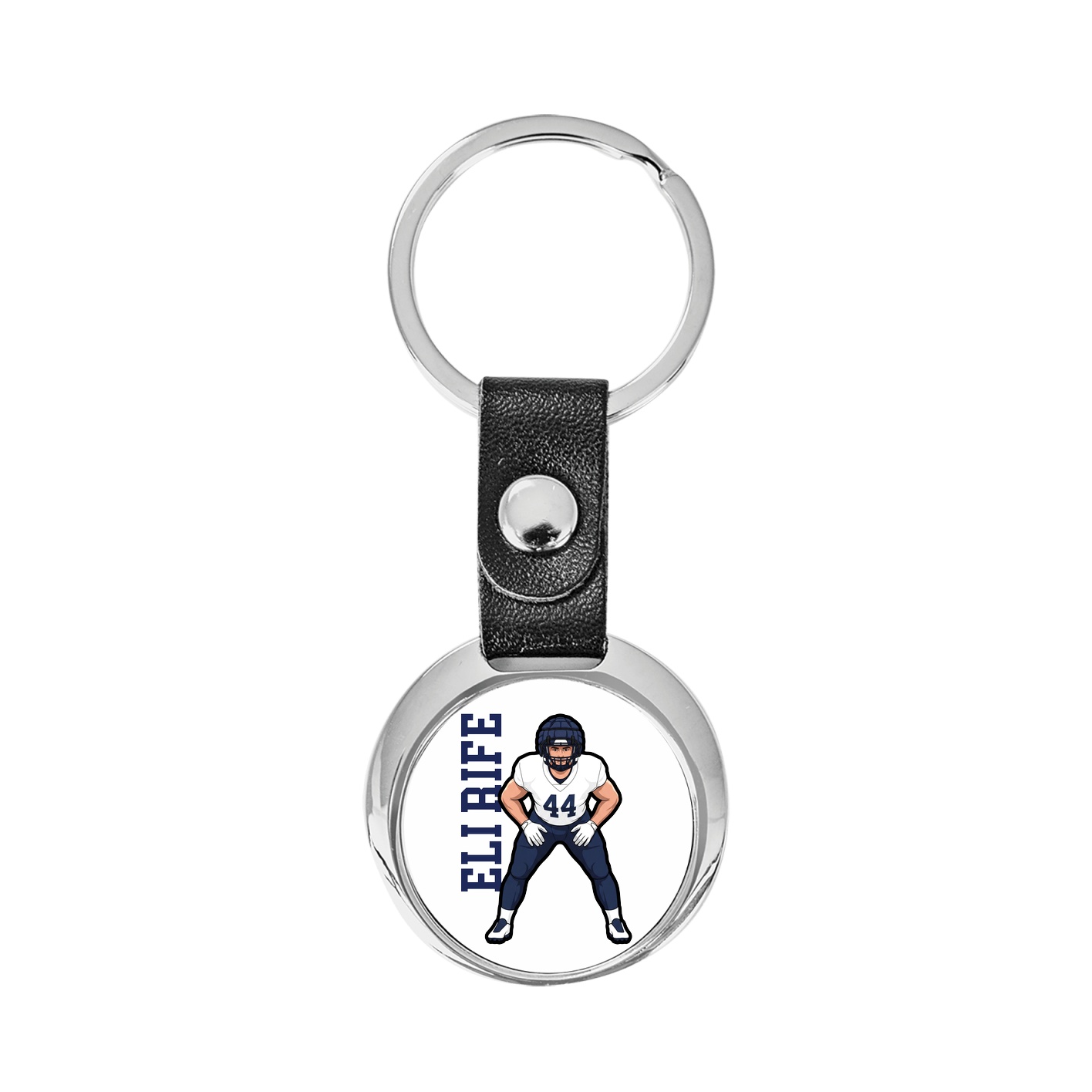 Key Chain — Name Vertical in Classic