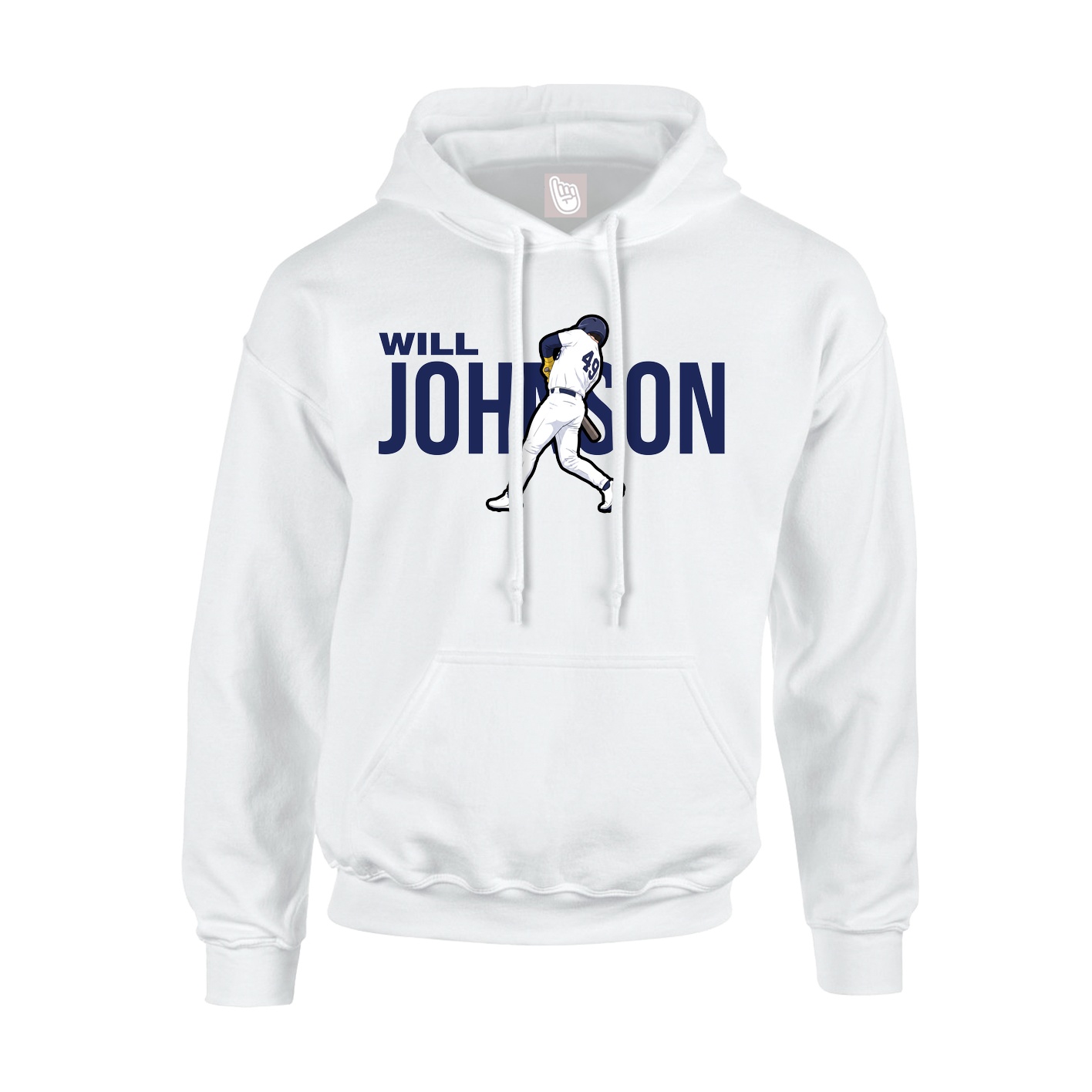 Youth Hoodie — Player Name in White