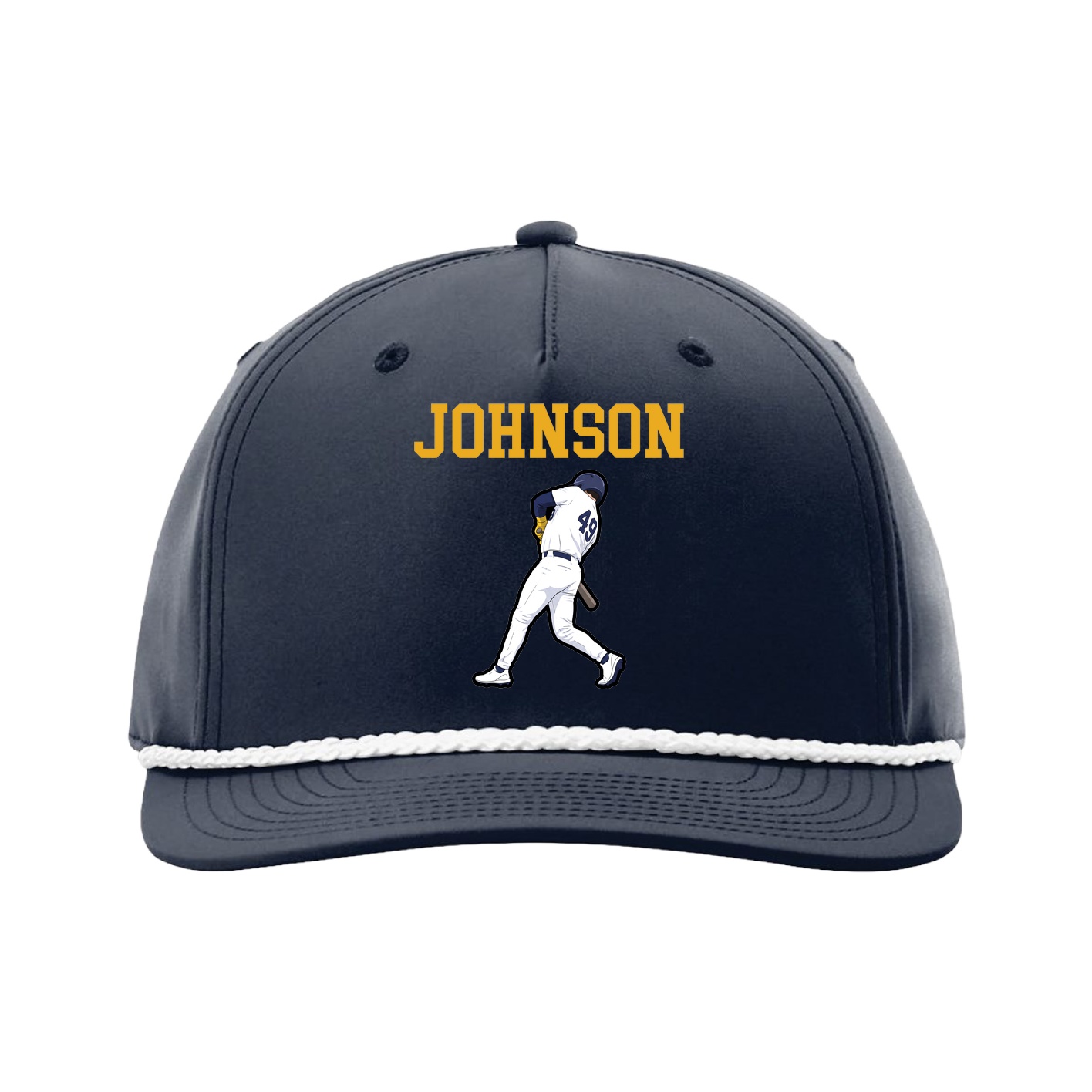 Five-Panel Classic Rope Cap — Shirsey in Navy