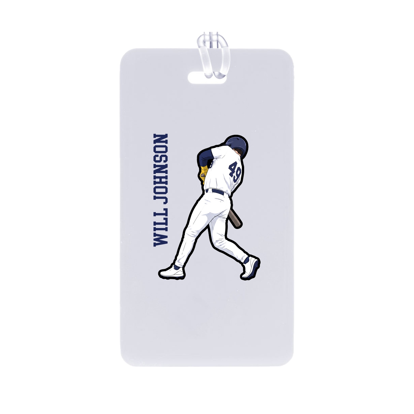 Bag Tag — Name Vertical in Classic