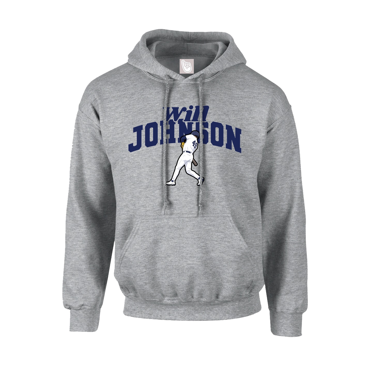 Youth Hoodie — Signature Arch in Grey