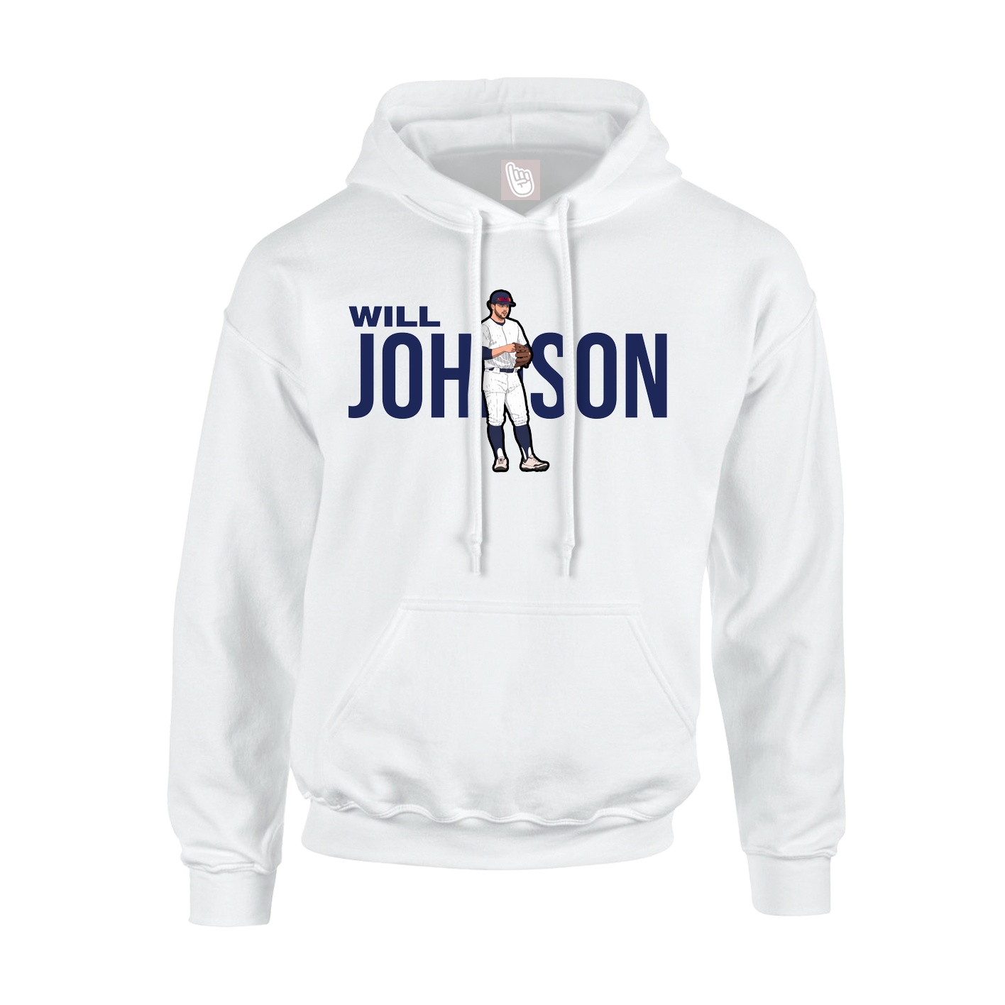 Youth Hoodie — Player Name in White