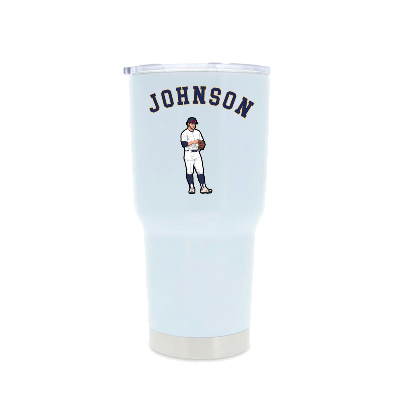 30oz Stainless Steel Tumbler — Shirsey Arch in White