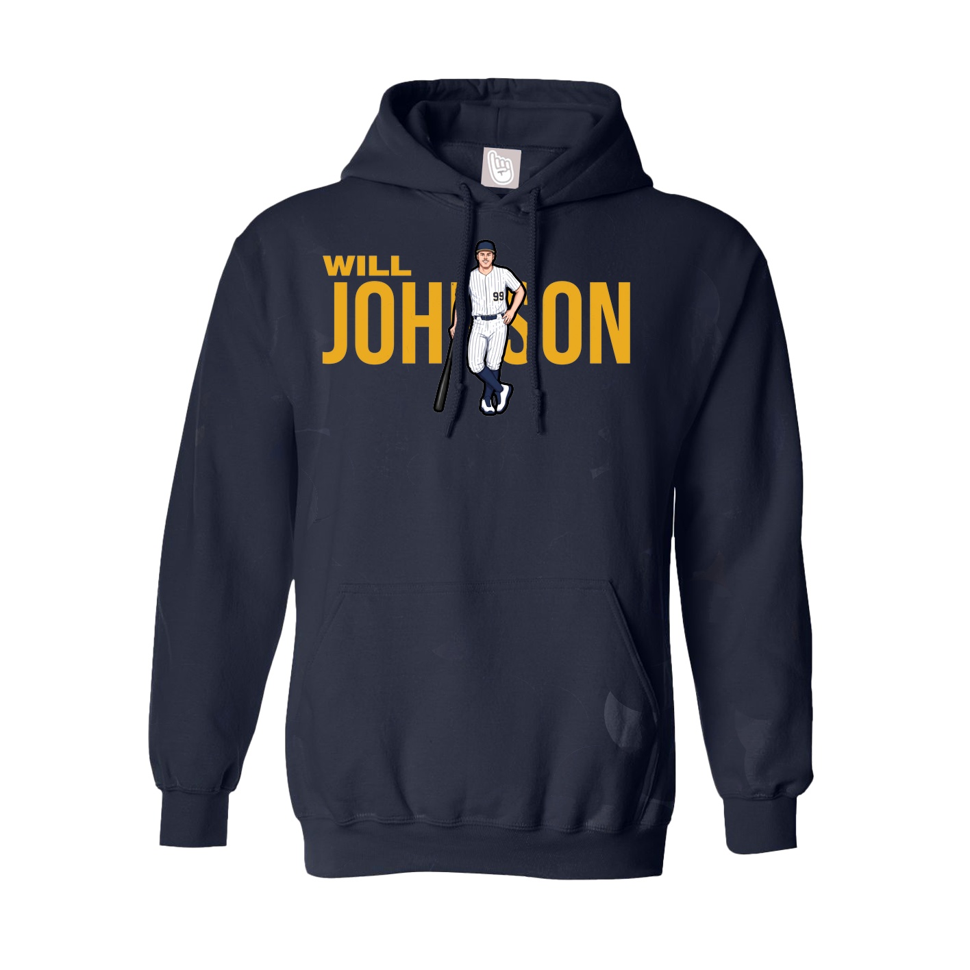 Youth Hoodie — Player Name in Navy