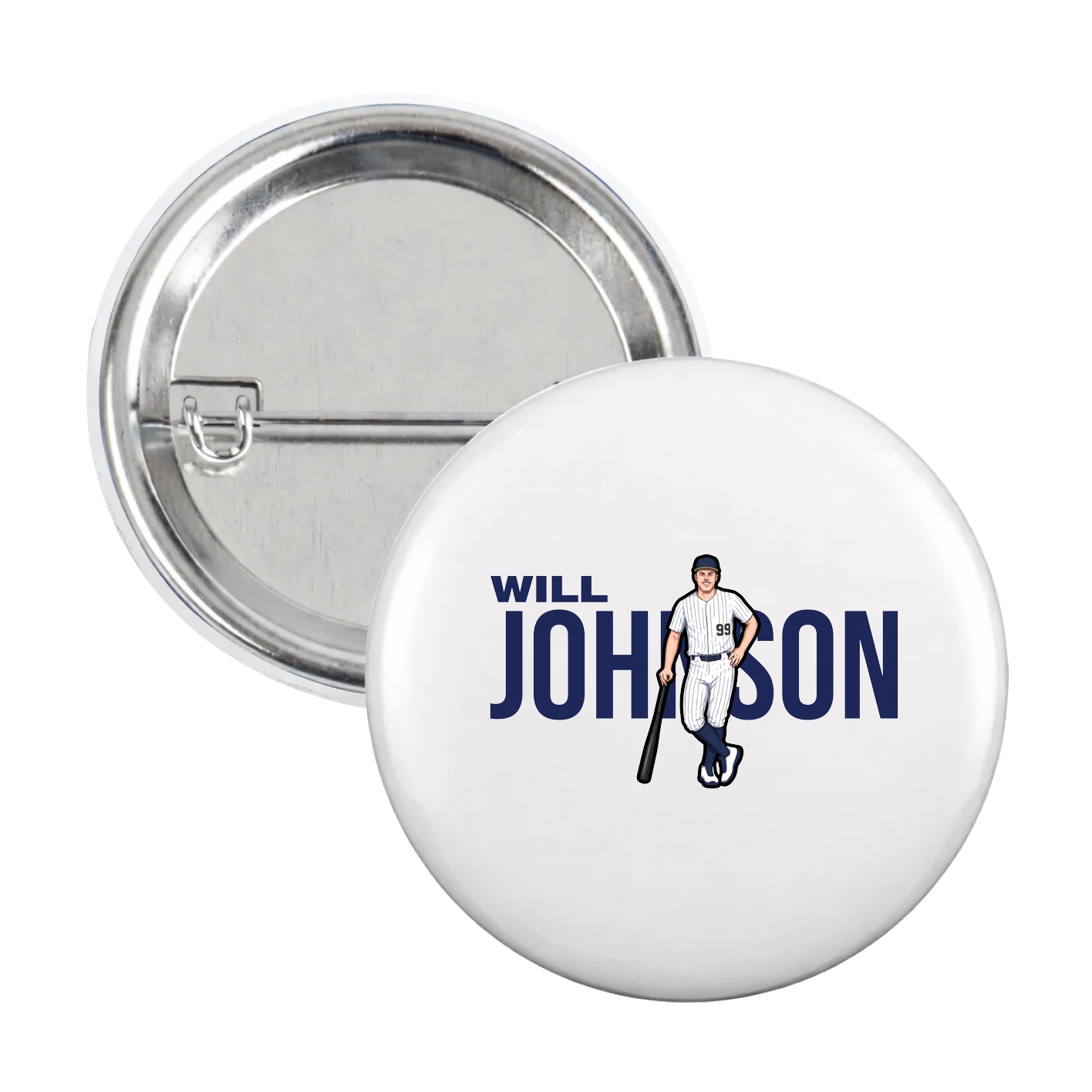 Game Day Button — Player Name in White