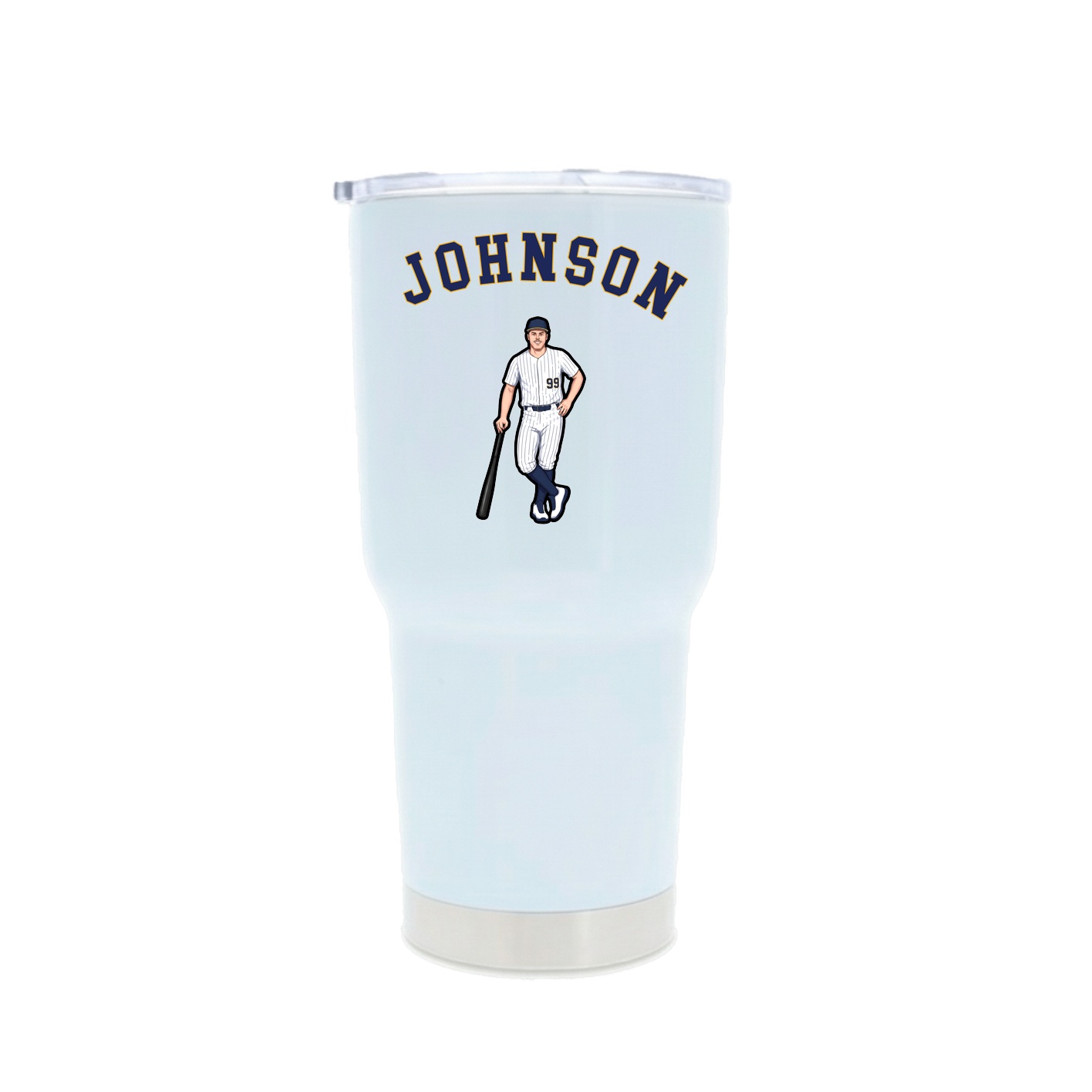 30oz Stainless Steel Tumbler — Shirsey Arch in White