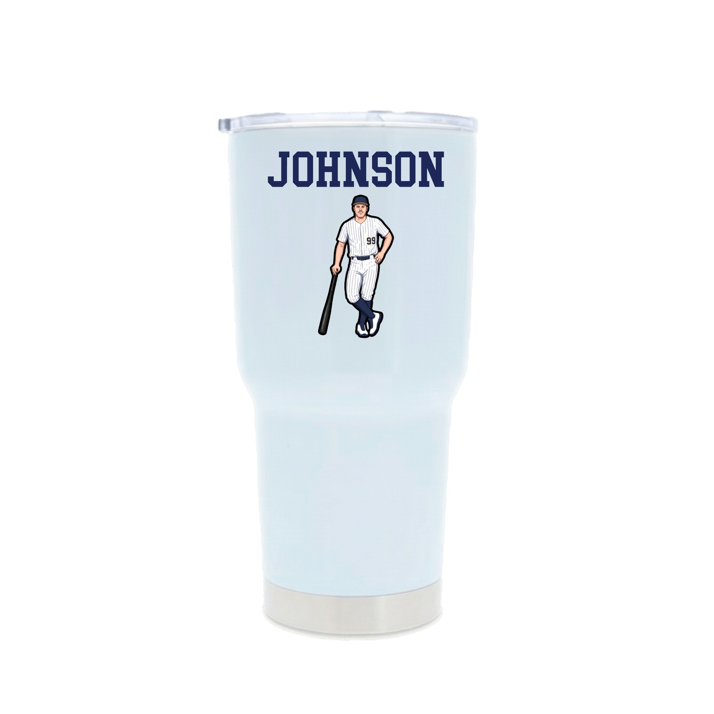 30oz Stainless Steel Tumbler — Shirsey in White