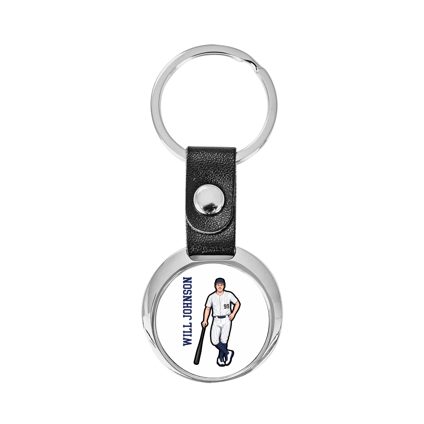 Key Chain — Name Vertical in Classic