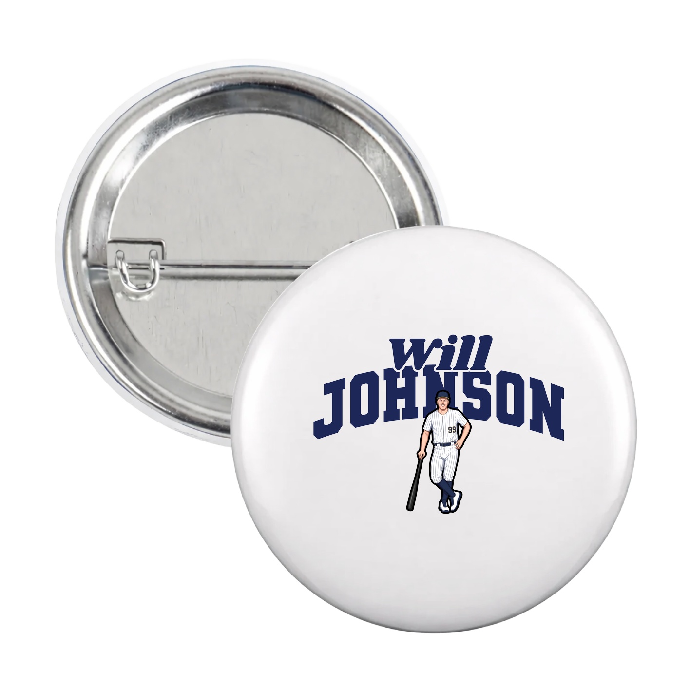 Game Day Button — Signature Arch in White