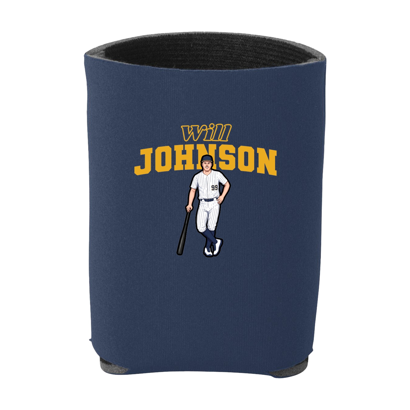 Can Holder — Name Arch in Navy