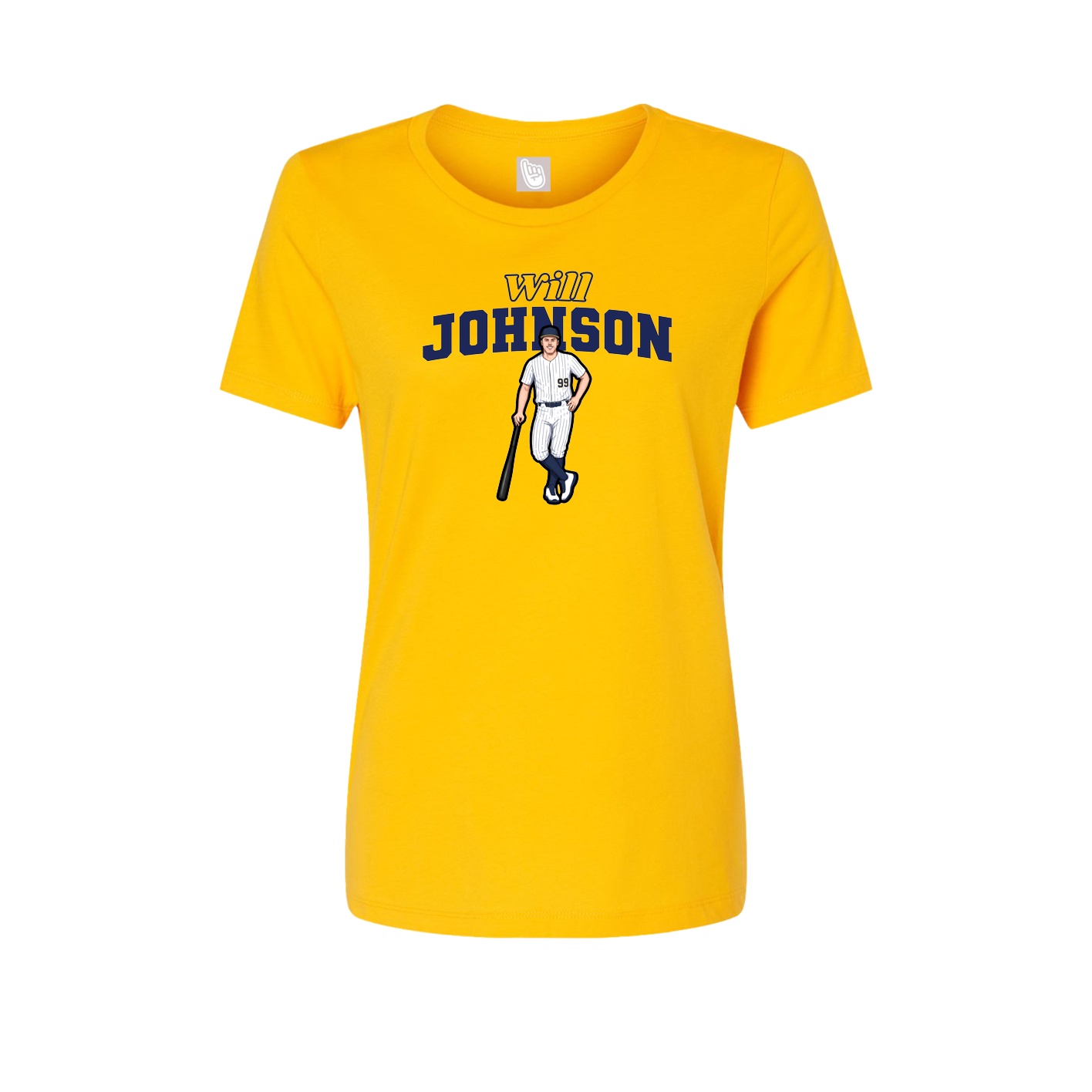 Womens Tee — Name Arch in Gold