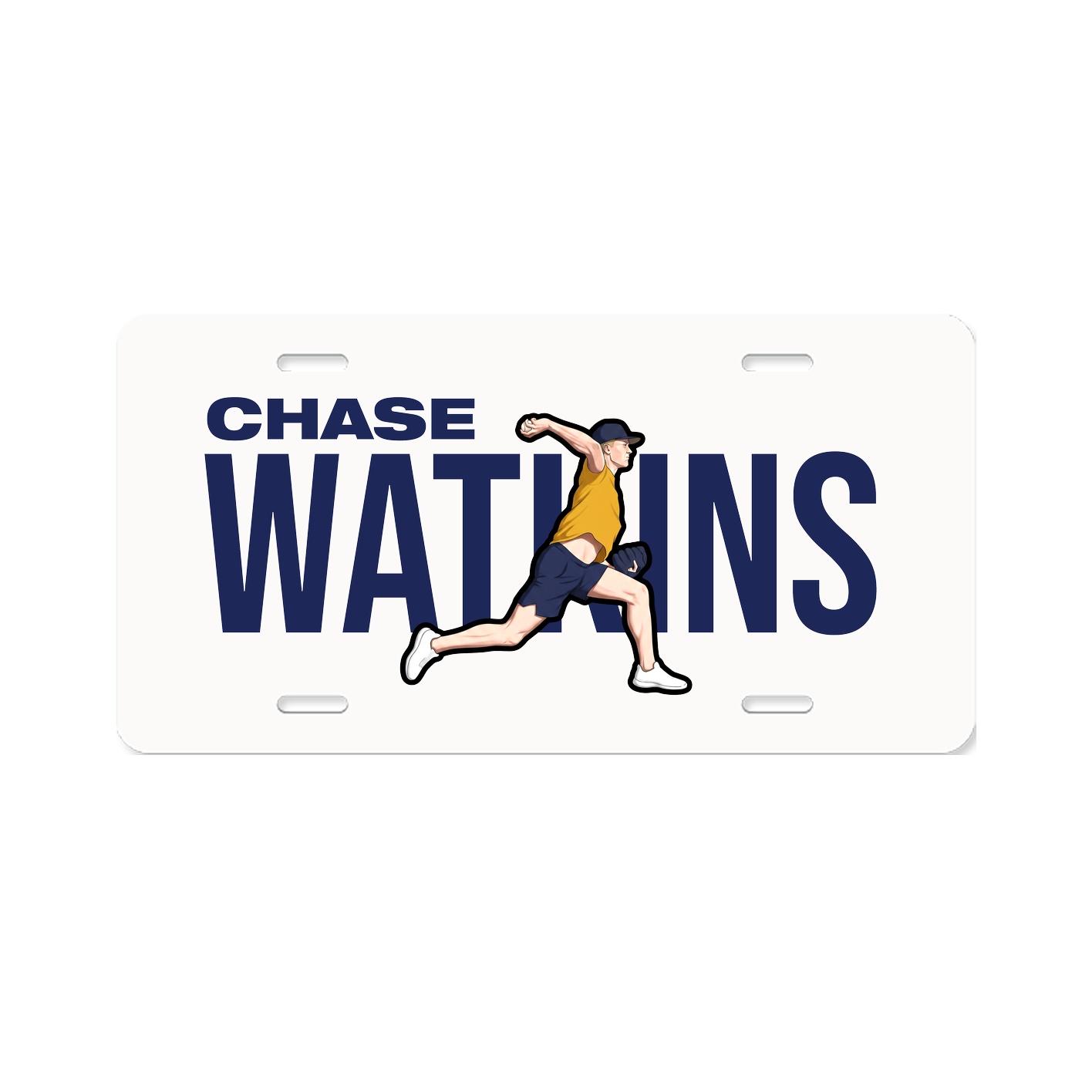 License Plate — Player Name in Classic