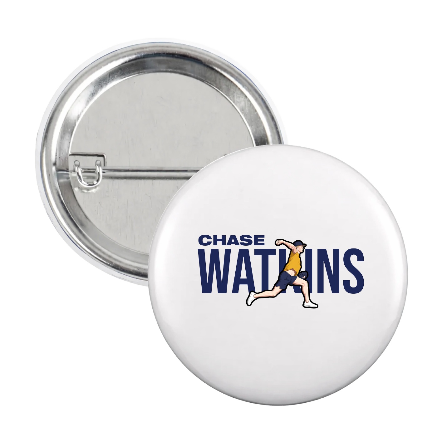 Game Day Button — Player Name in White