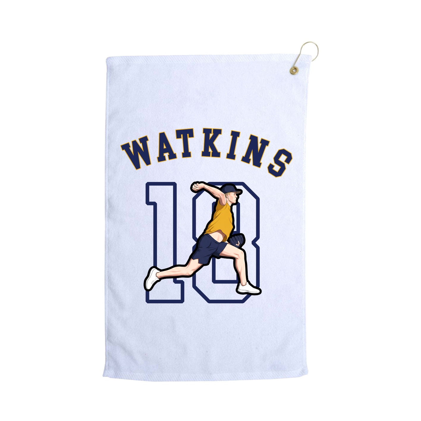 Golf Towel — Shirsey Arch in White