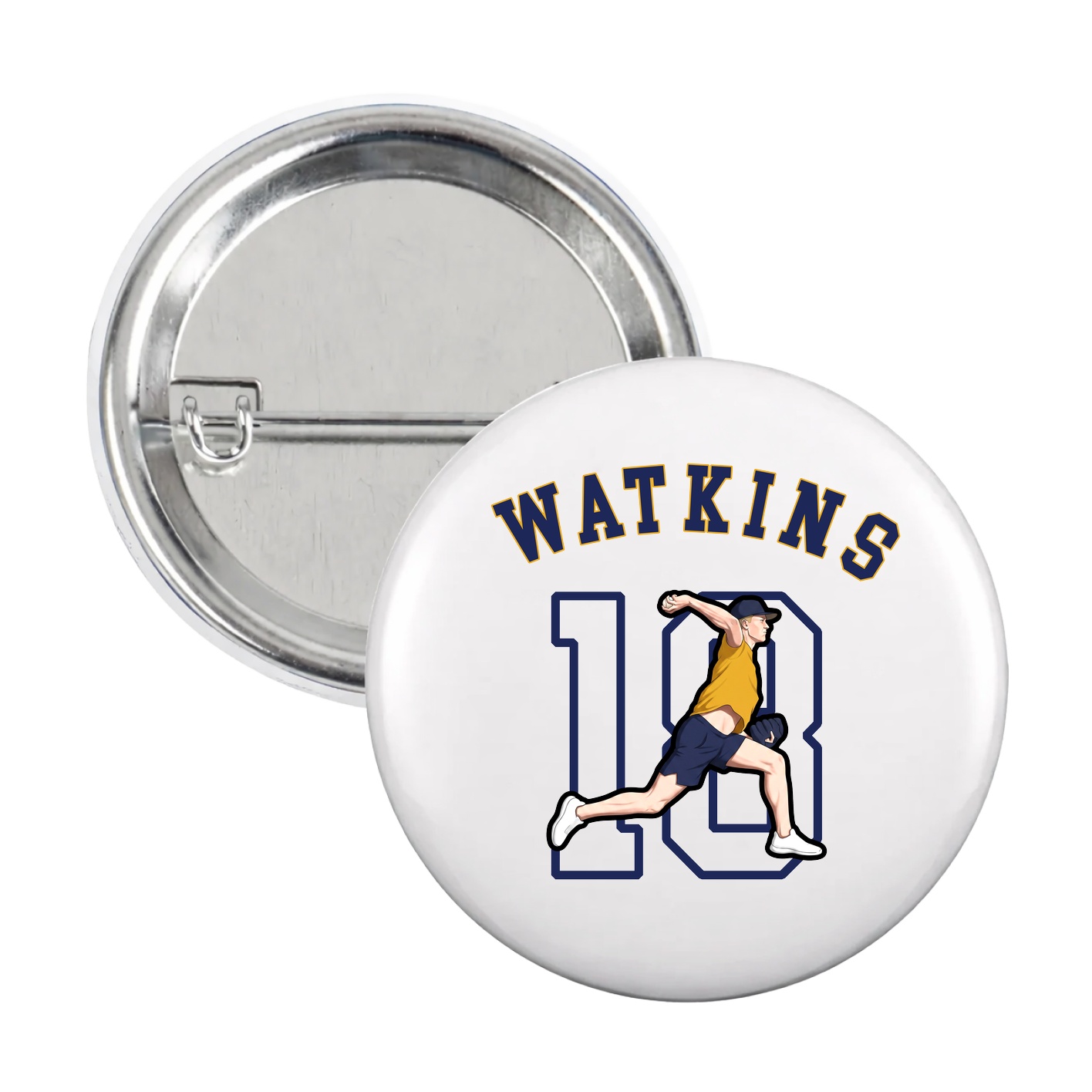 Game Day Button — Shirsey Arch in White
