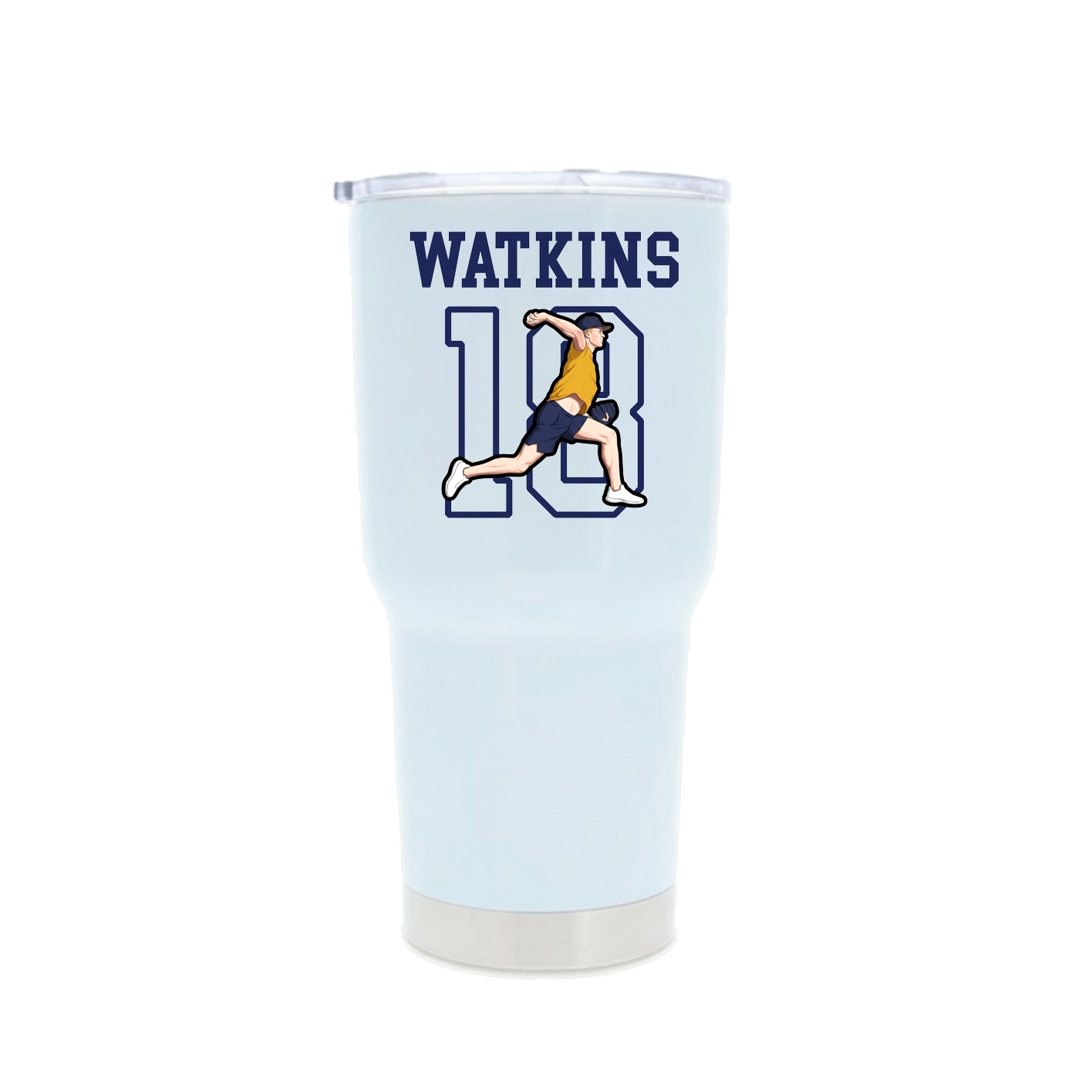 30oz Stainless Steel Tumbler — Shirsey in White