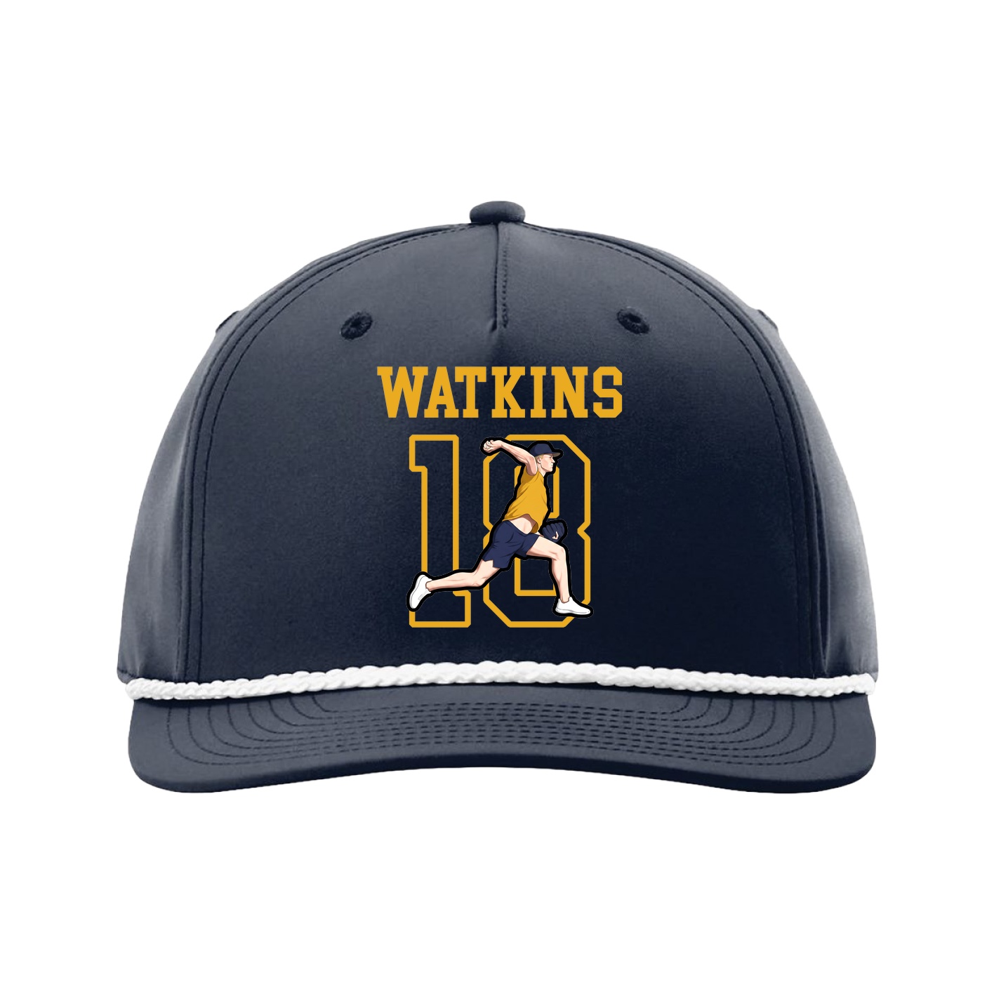 Five-Panel Classic Rope Cap — Shirsey in Navy