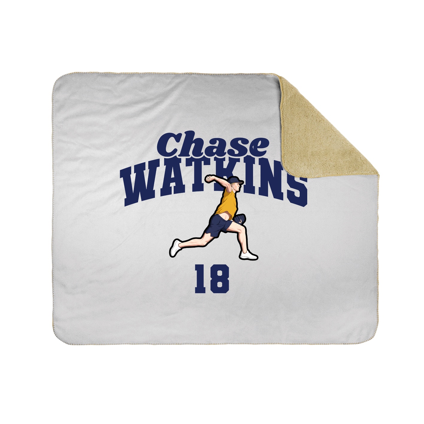 Throw Blanket — Signature Arch in White