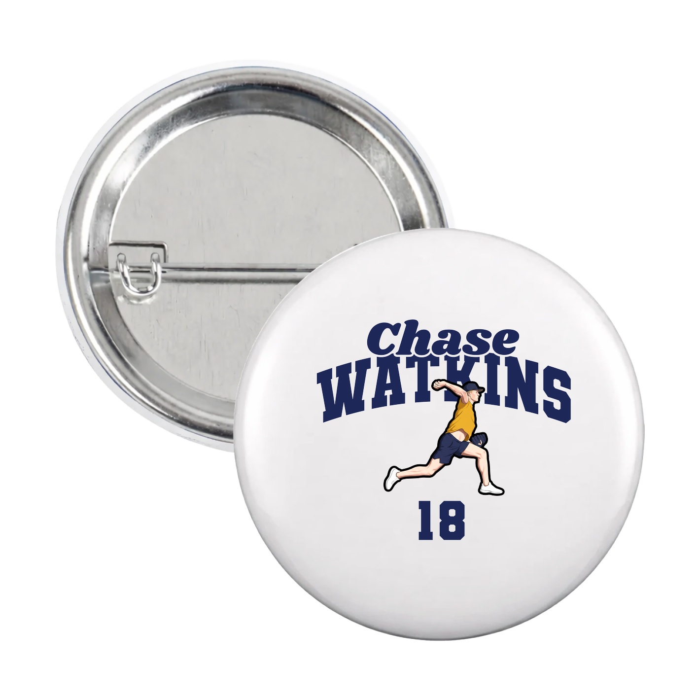 Game Day Button — Signature Arch in White