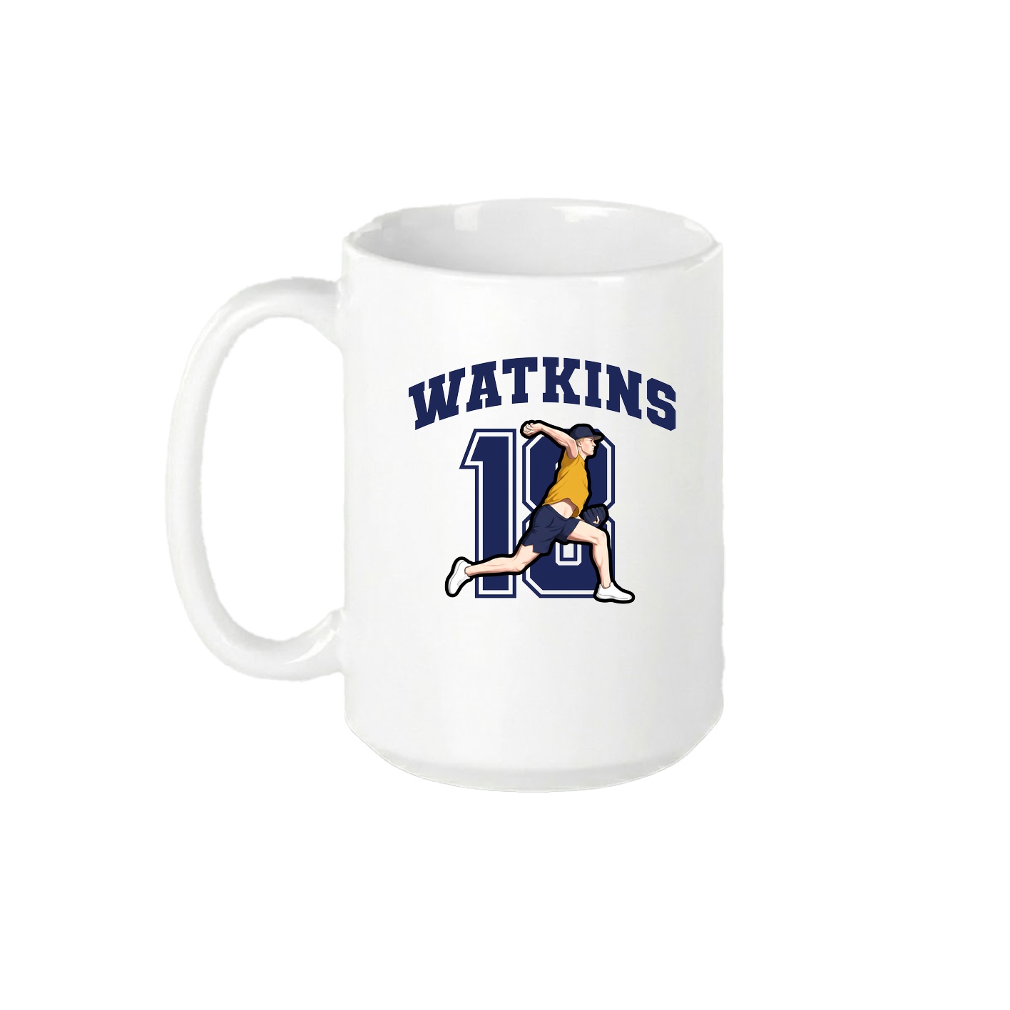 15oz Coffee Mug — Number in White