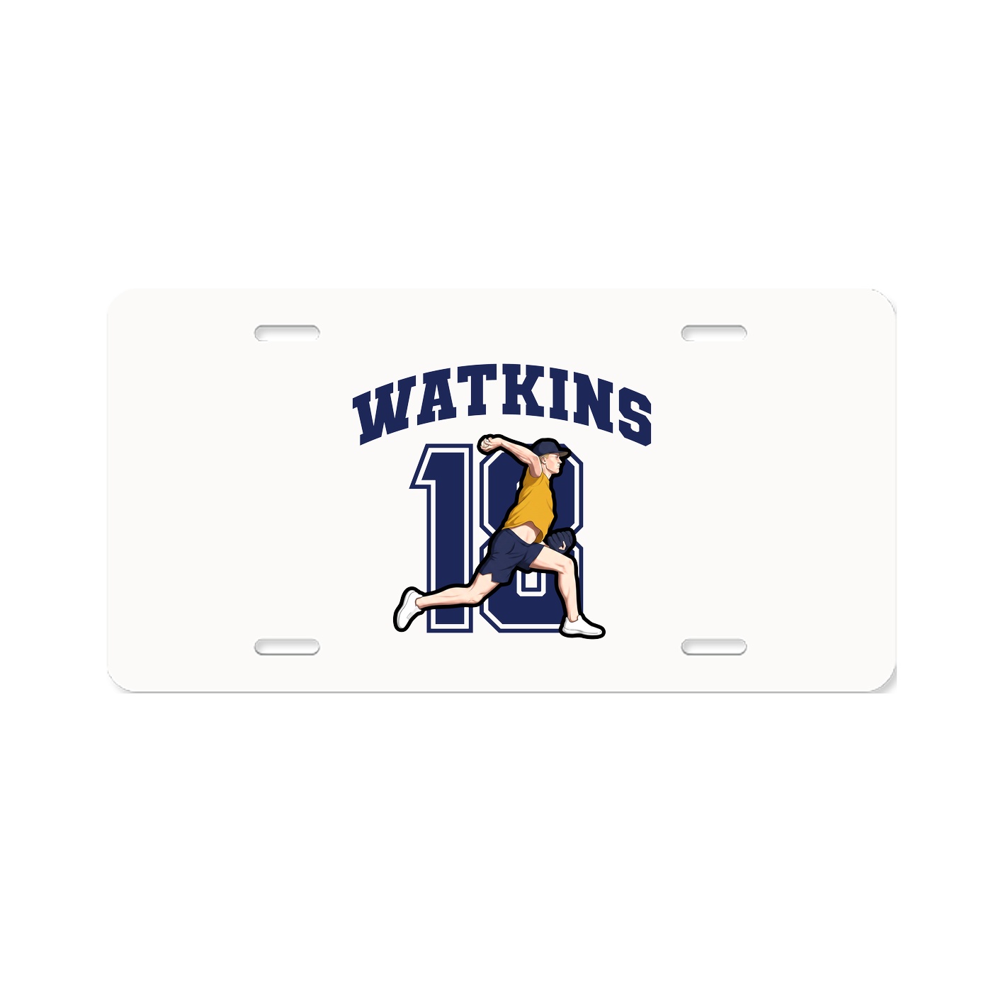 License Plate — Number in Classic