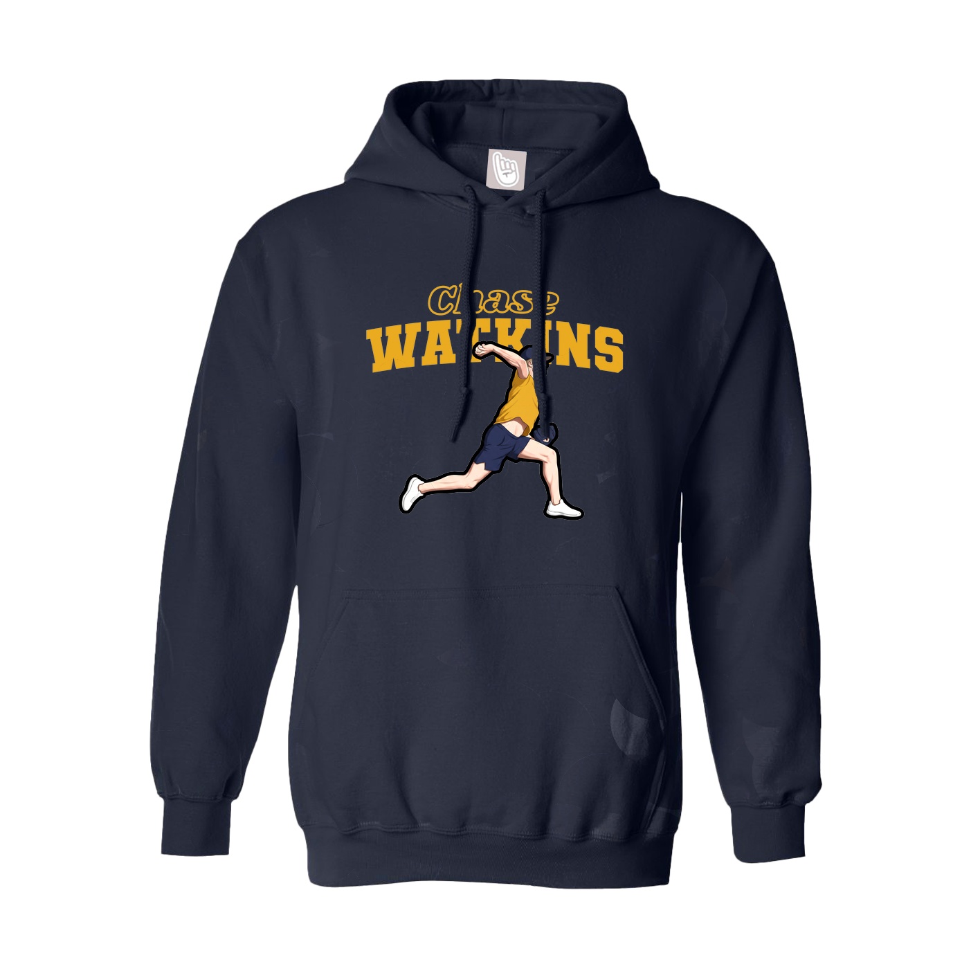 Hoodie — Name Arch in Navy
