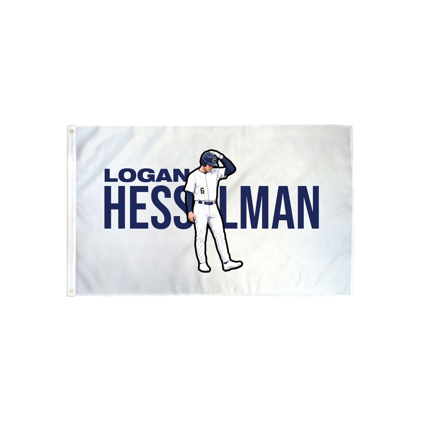 3x5 Flag — Player Name in Classic