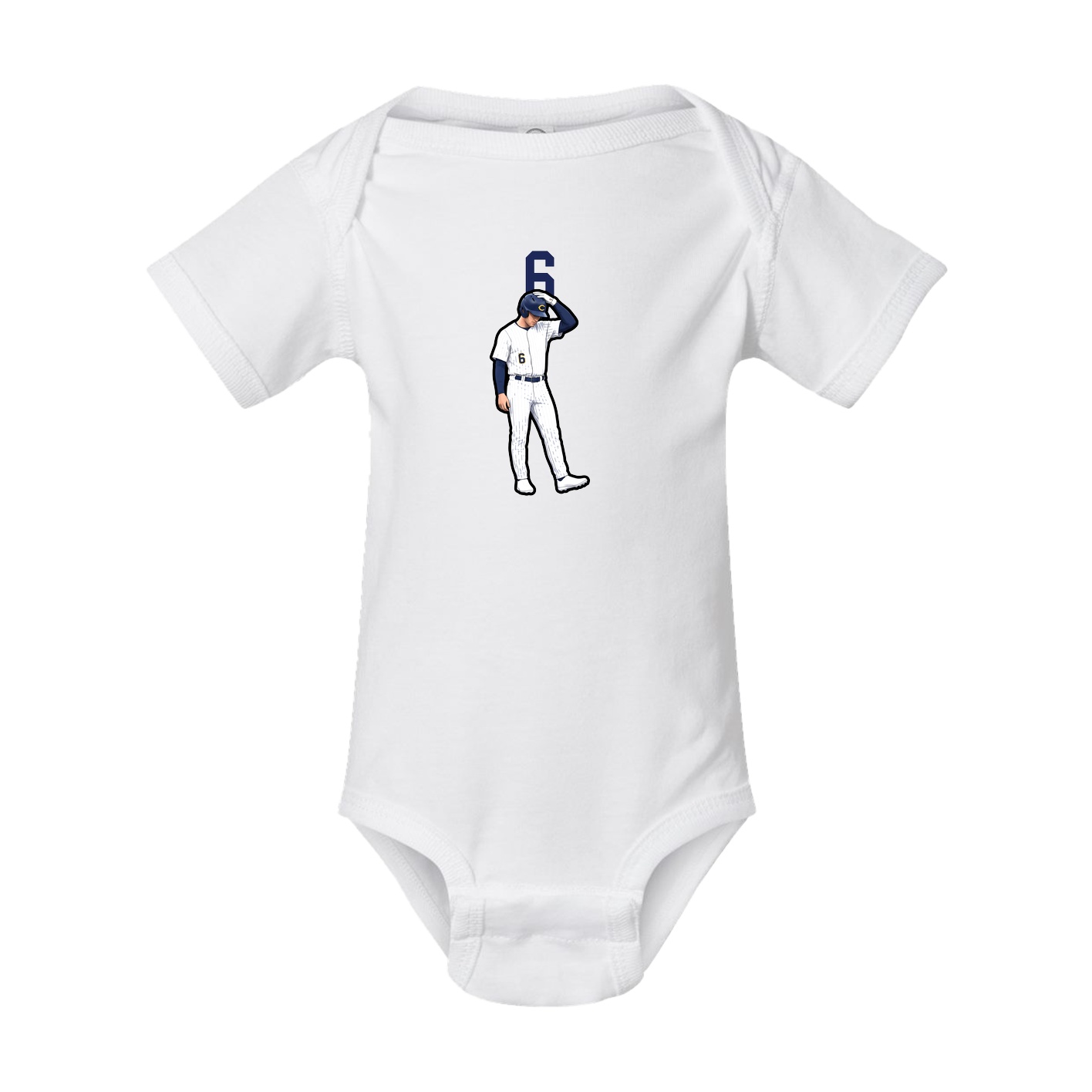 Baby Onesie — Number Top in White